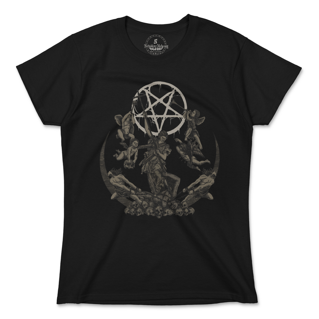 Buy True Evil from forbidden alchemy's women's T-Shirts. 100% cotton, direct-to-garment prints, authentic alternative apparel. Tagged: WOMEN'S TEES.T-Shirtsforbidden alchemyWOMEN'S TEES