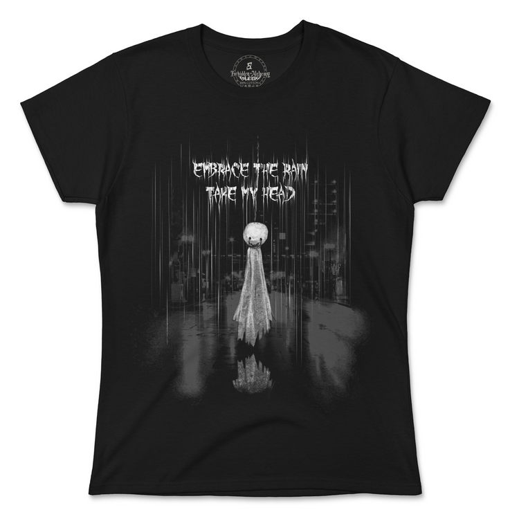Buy Embrace the rain from forbidden alchemy's women's T-Shirts. 100% cotton, direct-to-garment prints, authentic alternative apparel. Tagged: WOMEN'S TEES.T-Shirtsforbidden alchemyWOMEN'S TEES