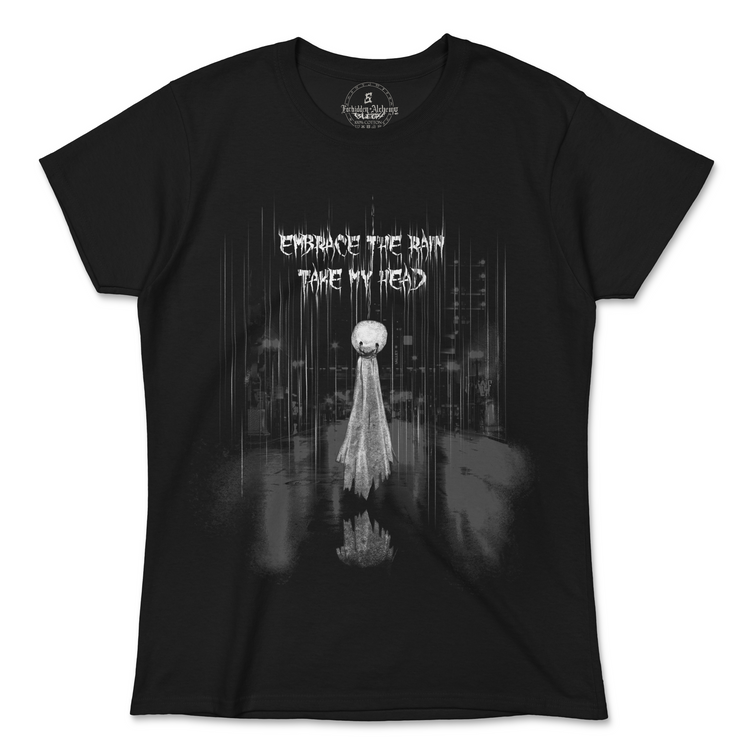 Buy Embrace the rain from forbidden alchemy's women's T-Shirts. 100% cotton, direct-to-garment prints, authentic alternative apparel. Tagged: WOMEN'S TEES.T-Shirtsforbidden alchemyWOMEN'S TEES