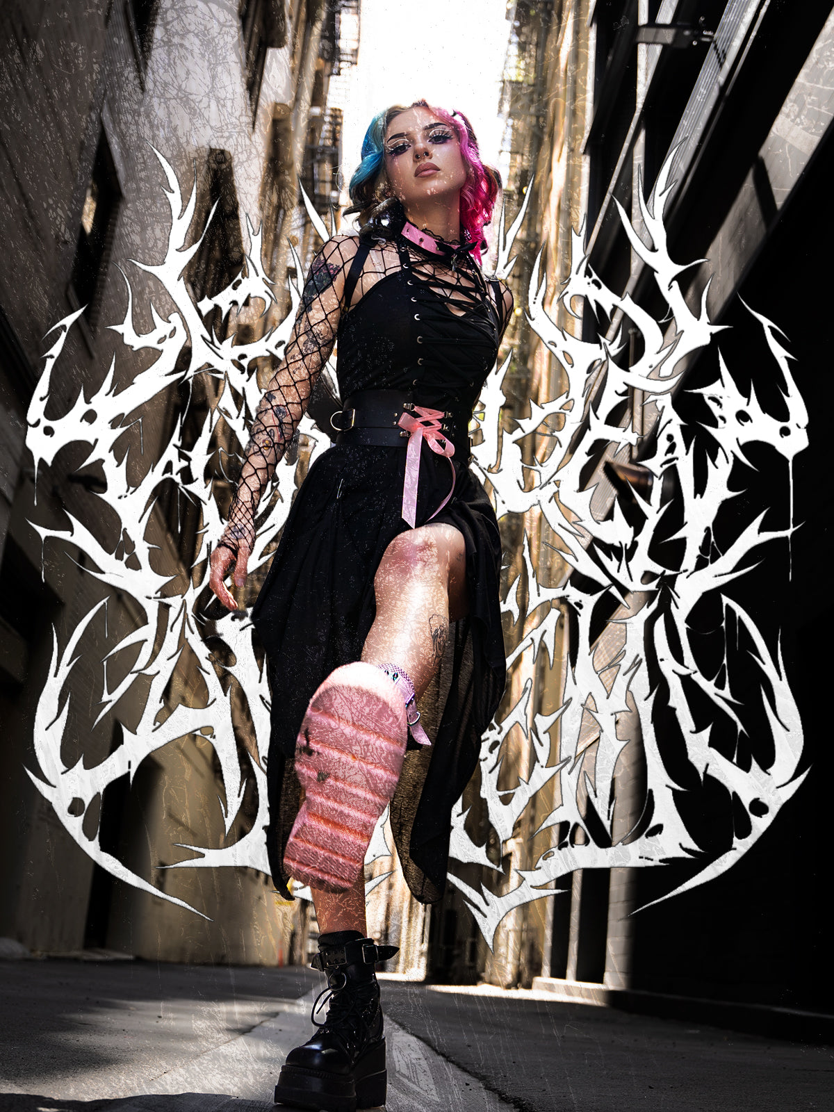 Cosplayer in alleyway symbolizing The Origin of Forbidden Alchemy theme