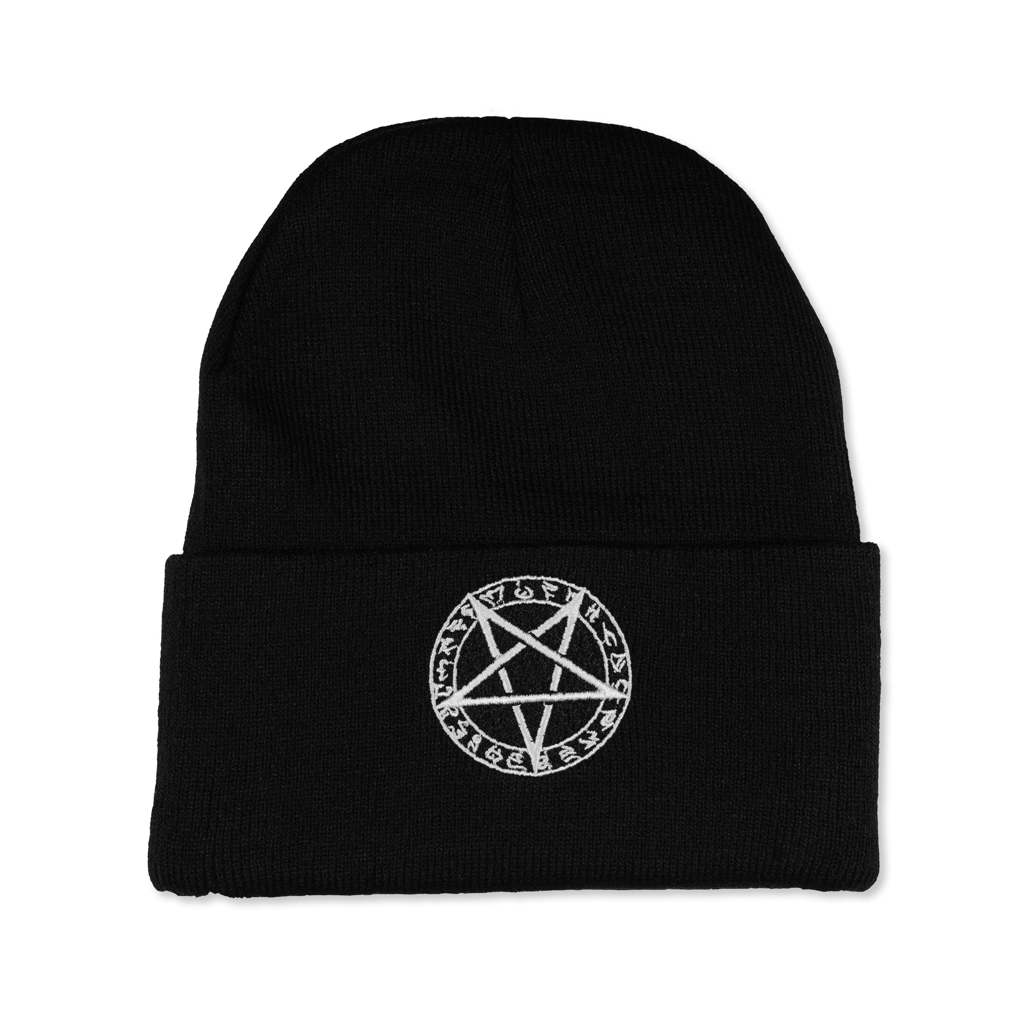 Pentagram Beanie | Soft Knit Embroidered | forbidden alchemy