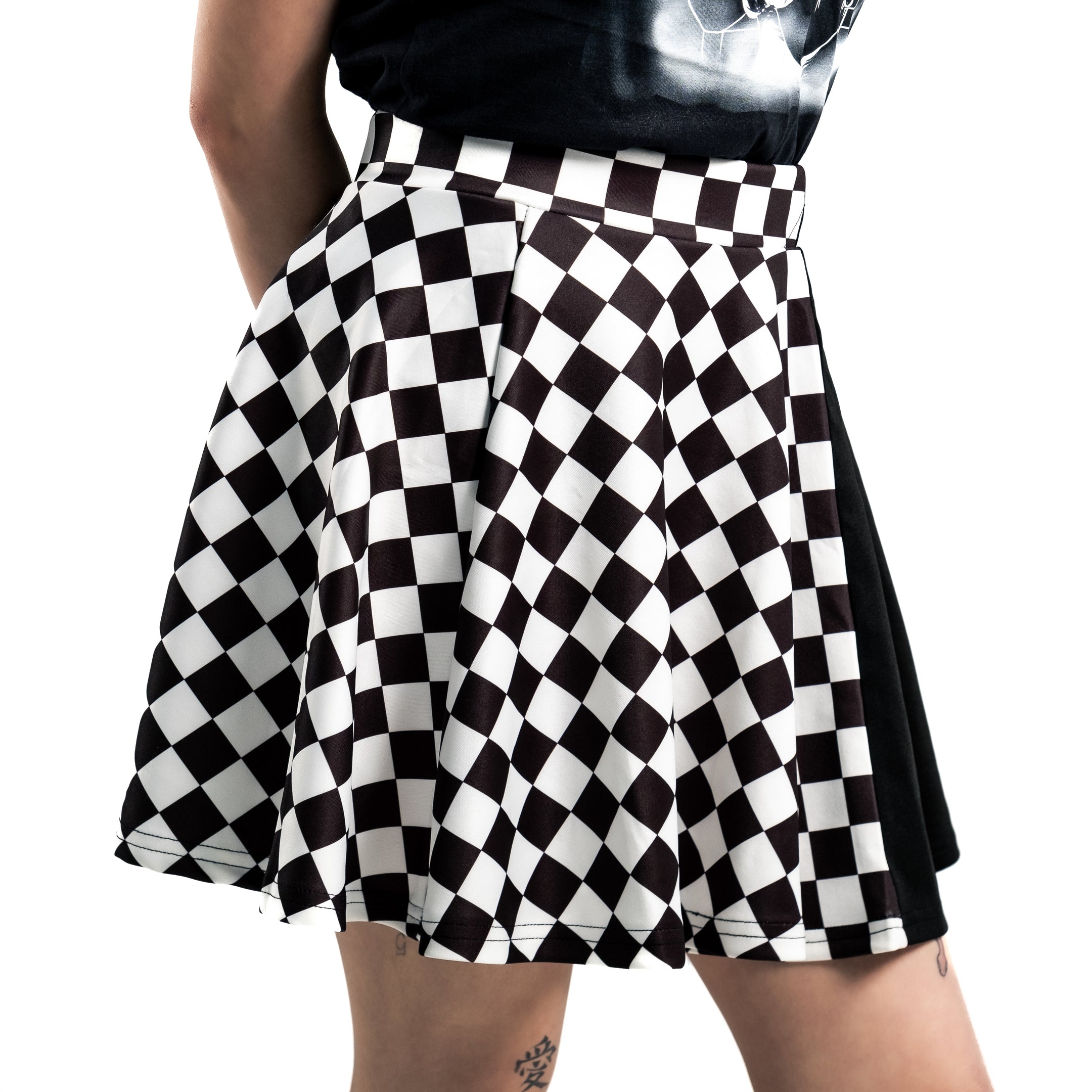 Black Checkered - Skirt