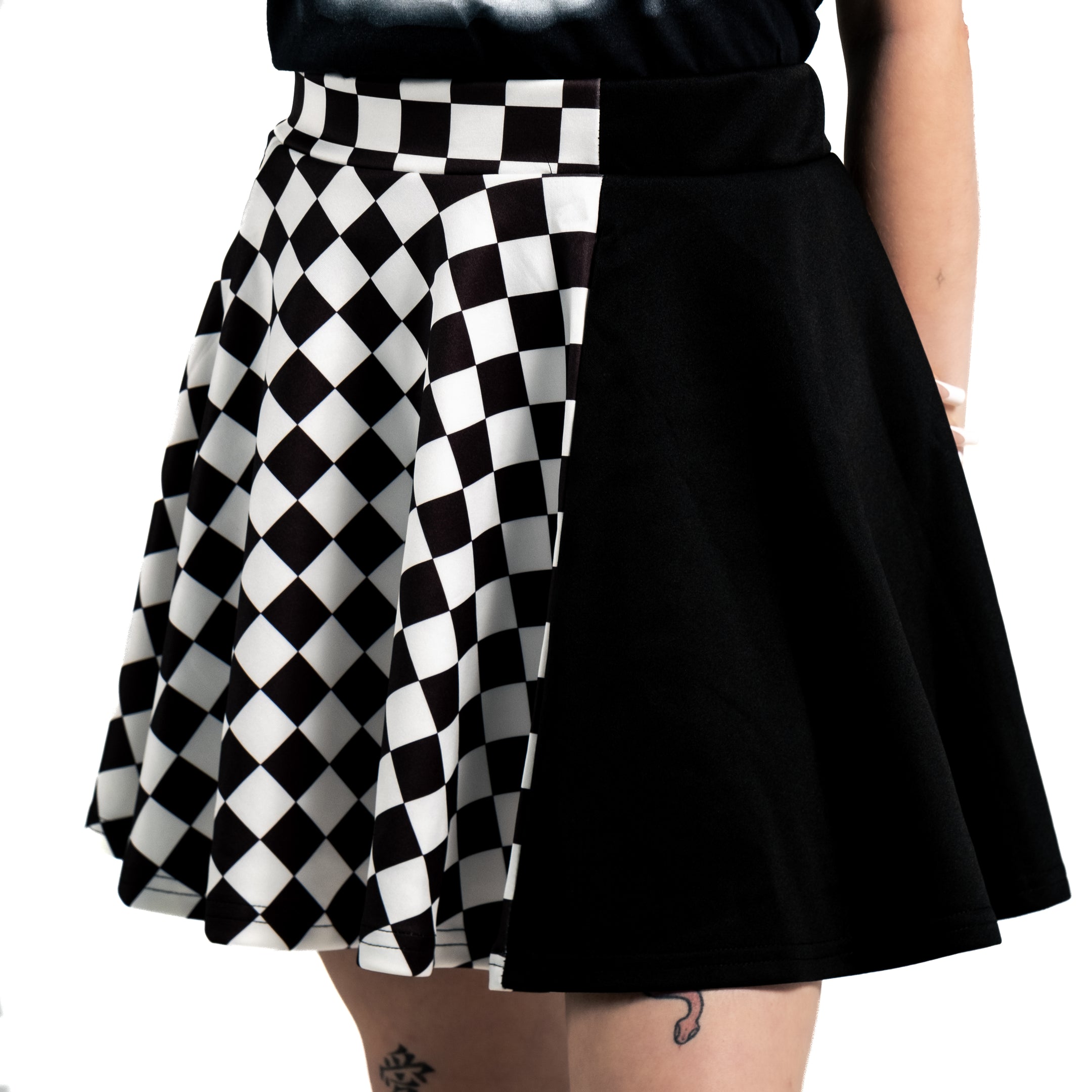 Black Checkered - Skirt