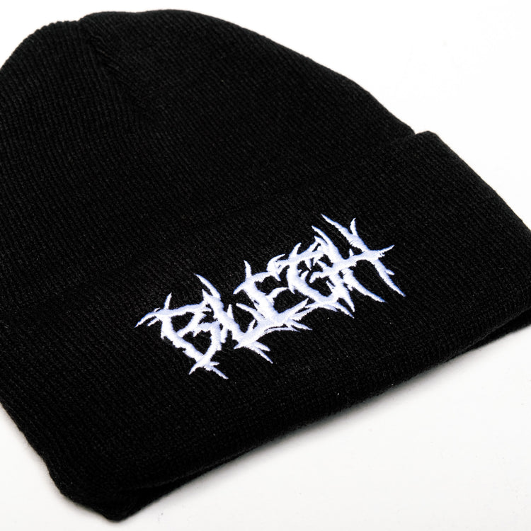 Shop BLEGH - Beanie from forbidden alchemy's unisex beanie collection. Soft knit, 100% acrylic, bold embroidery, authentic alternative style. Tagged: Beanies.Beaniesforbidden alchemyBeanies