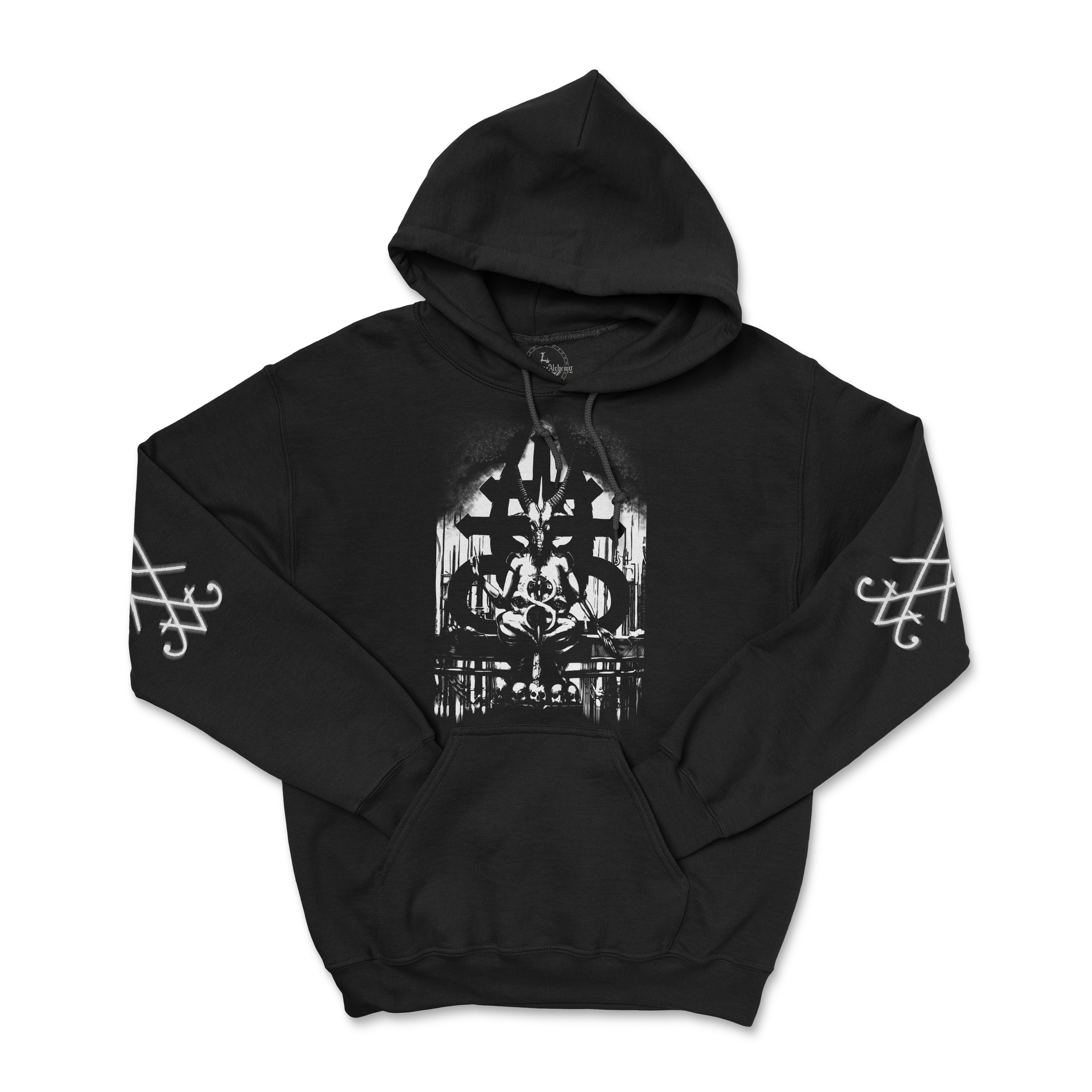 Shop Baphomet hoodie from Forbidden Alchemy's premium 100% cotton. Durable, comfortable, and featuring metalcore-inspired designs. Tagged: HOODIES.Hoodiesforbidden alchemyHOODIES