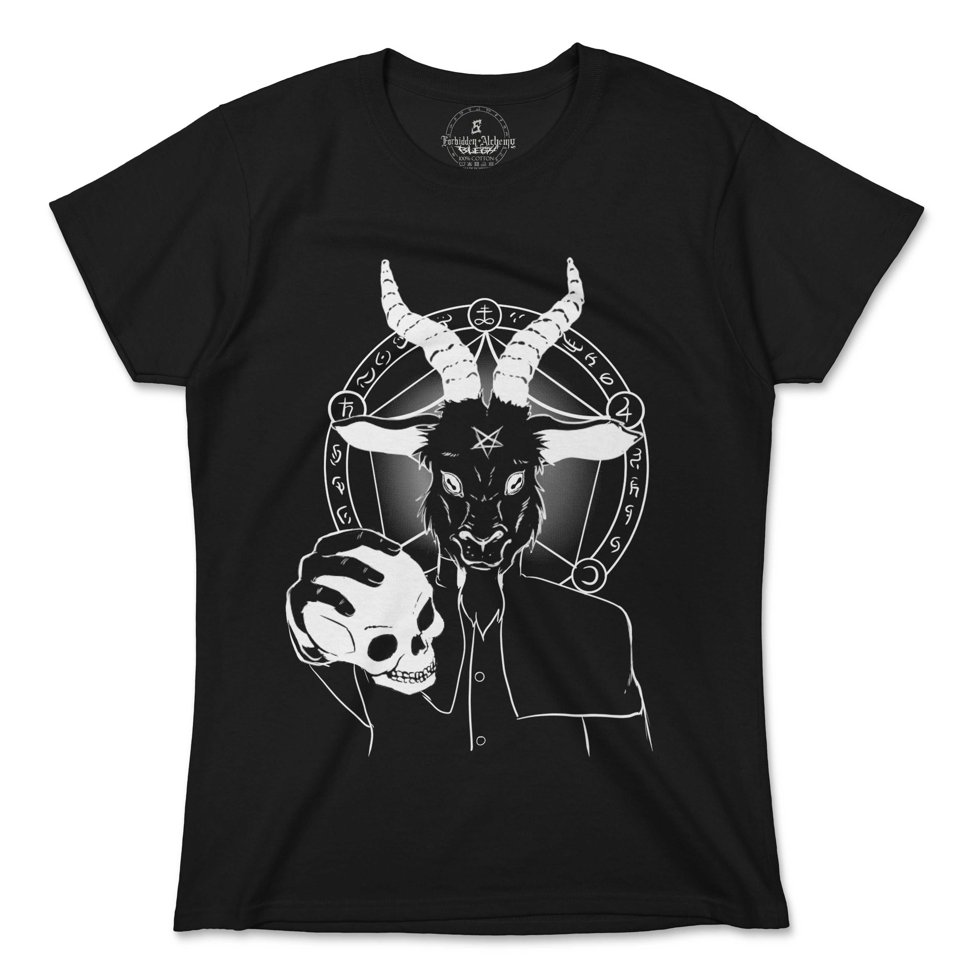 Buy Black Goat from forbidden alchemy's women's T-Shirts. 100% cotton, direct-to-garment prints, authentic alternative apparel. Tagged: WOMEN'S TEES.T-Shirtsforbidden alchemyWOMEN'S TEES