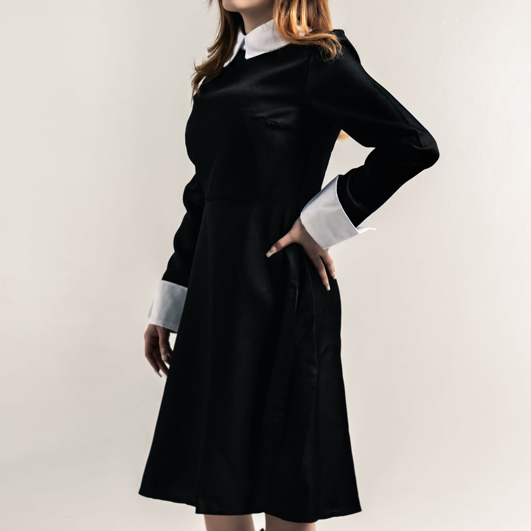 Shop the Cathedral Dress from Forbidden Alchemy’s women's slim fit dresses, featuring premium fabrics and authentic gothic aesthetics. Tagged: DRESSES.Dressesforbidden alchemyDRESSES