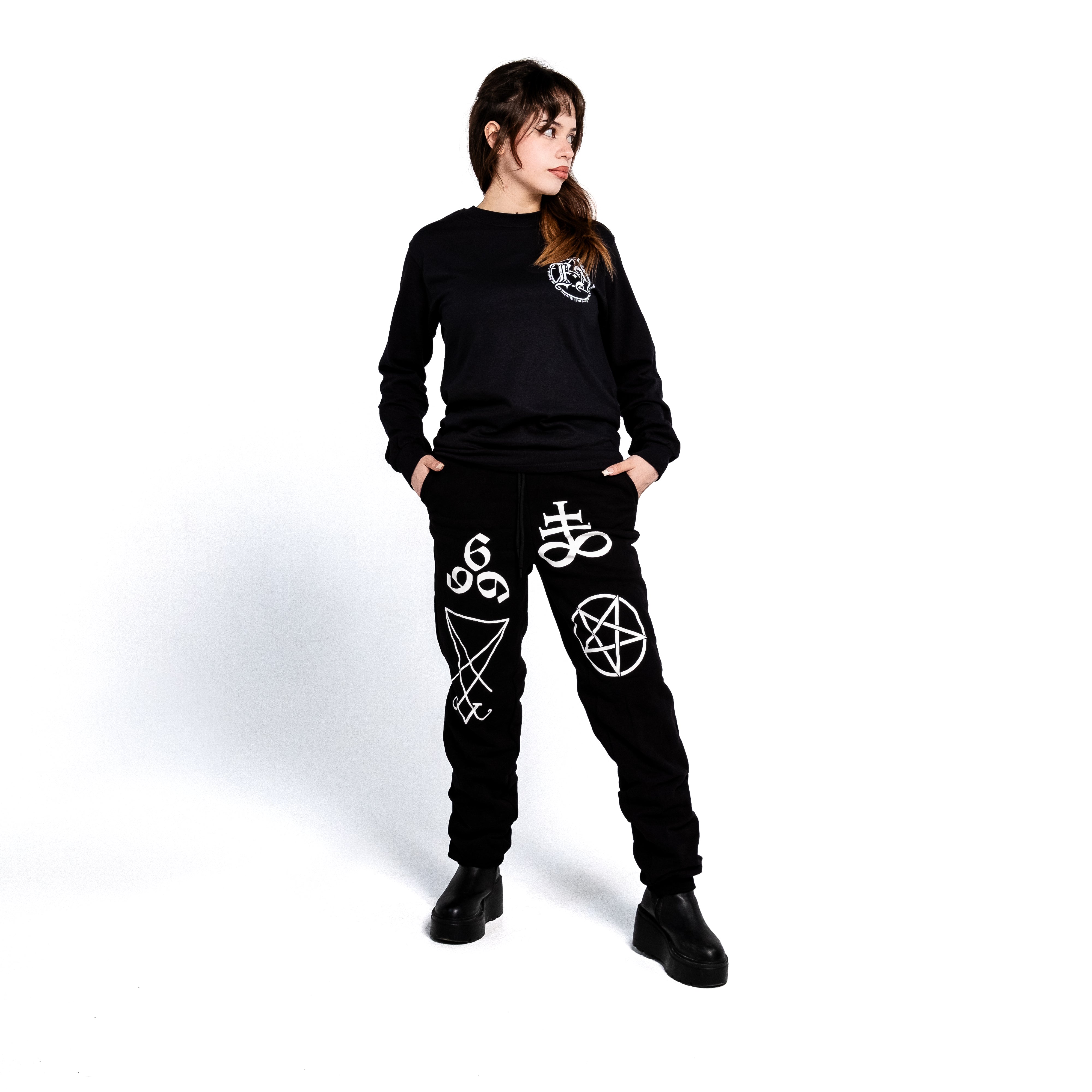 Shop Chaos - Joggers from forbidden alchemy's premium joggers. Heavyweight 100% cotton, deep pockets, relaxed fit, metalcore-inspired style. Tagged: Joggers.Joggersforbidden alchemyJoggers
