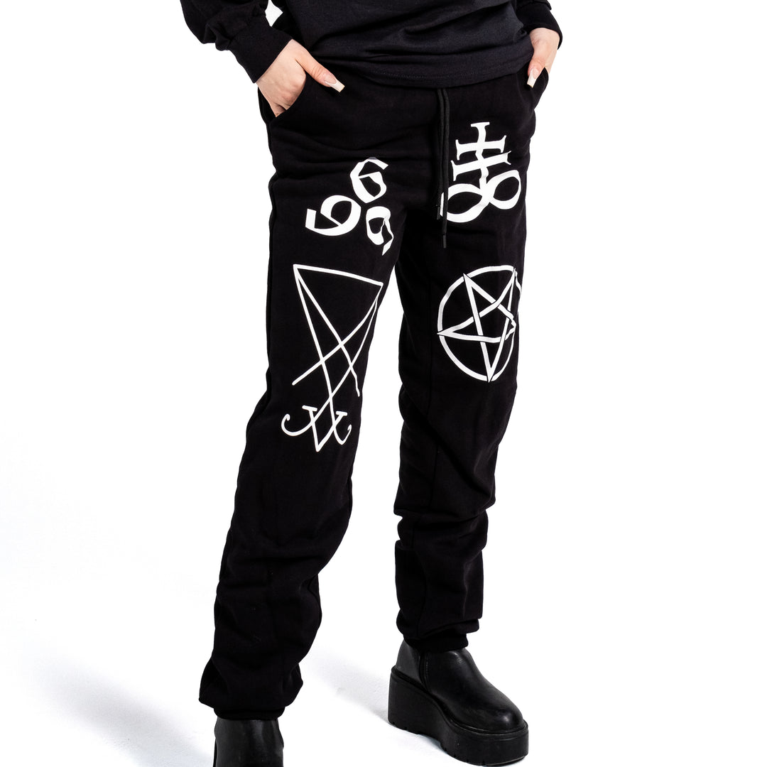 Shop Chaos - Joggers from forbidden alchemy's premium joggers. Heavyweight 100% cotton, deep pockets, relaxed fit, metalcore-inspired style. Tagged: Joggers.Joggersforbidden alchemyJoggers