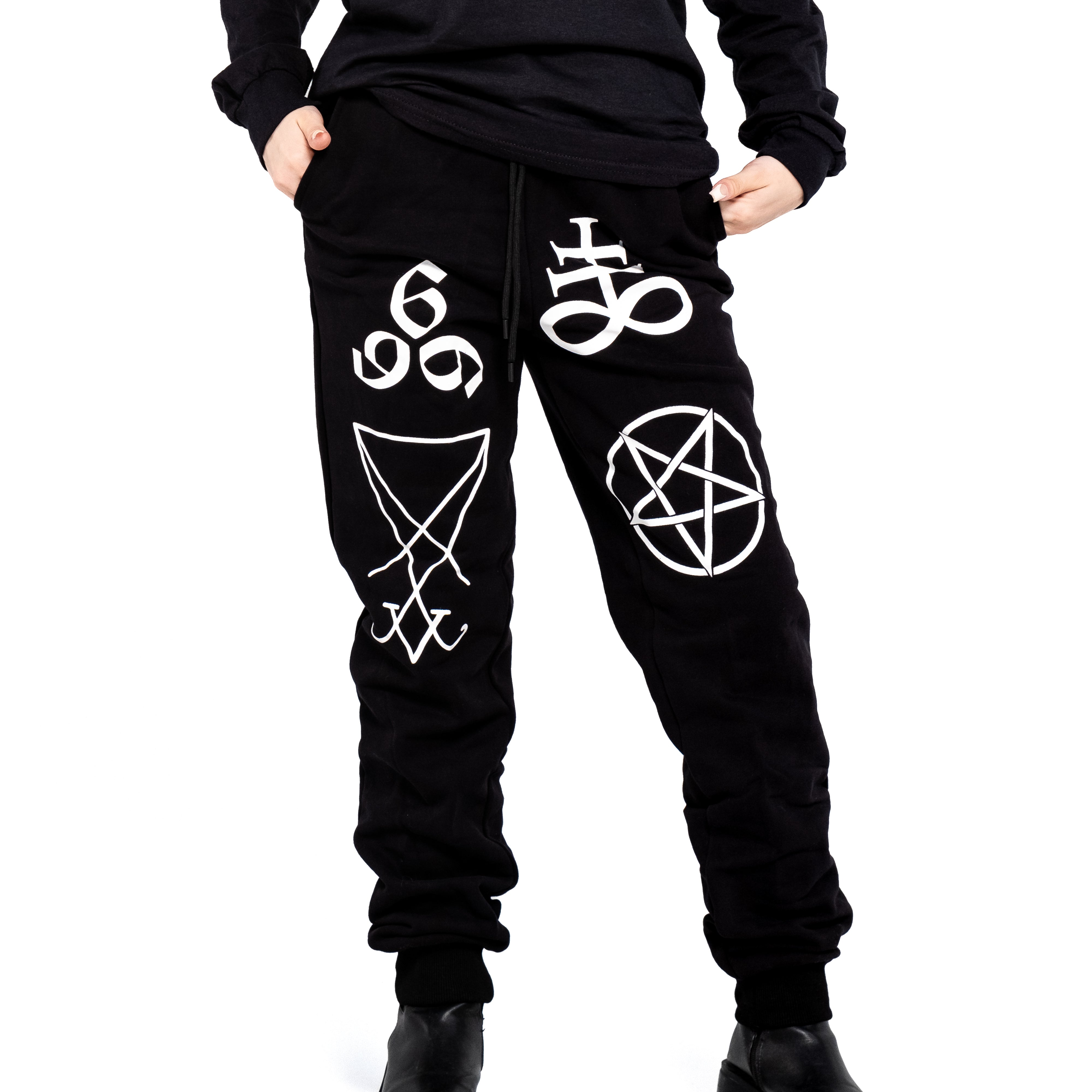 Shop Chaos - Joggers from forbidden alchemy's premium joggers. Heavyweight 100% cotton, deep pockets, relaxed fit, metalcore-inspired style. Tagged: Joggers.Joggersforbidden alchemyJoggers