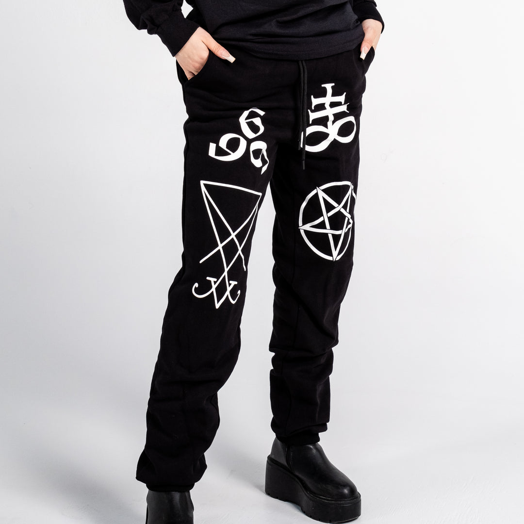 Shop Chaos - Joggers from forbidden alchemy's premium joggers. Heavyweight 100% cotton, deep pockets, relaxed fit, metalcore-inspired style. Tagged: Joggers.Joggersforbidden alchemyJoggers