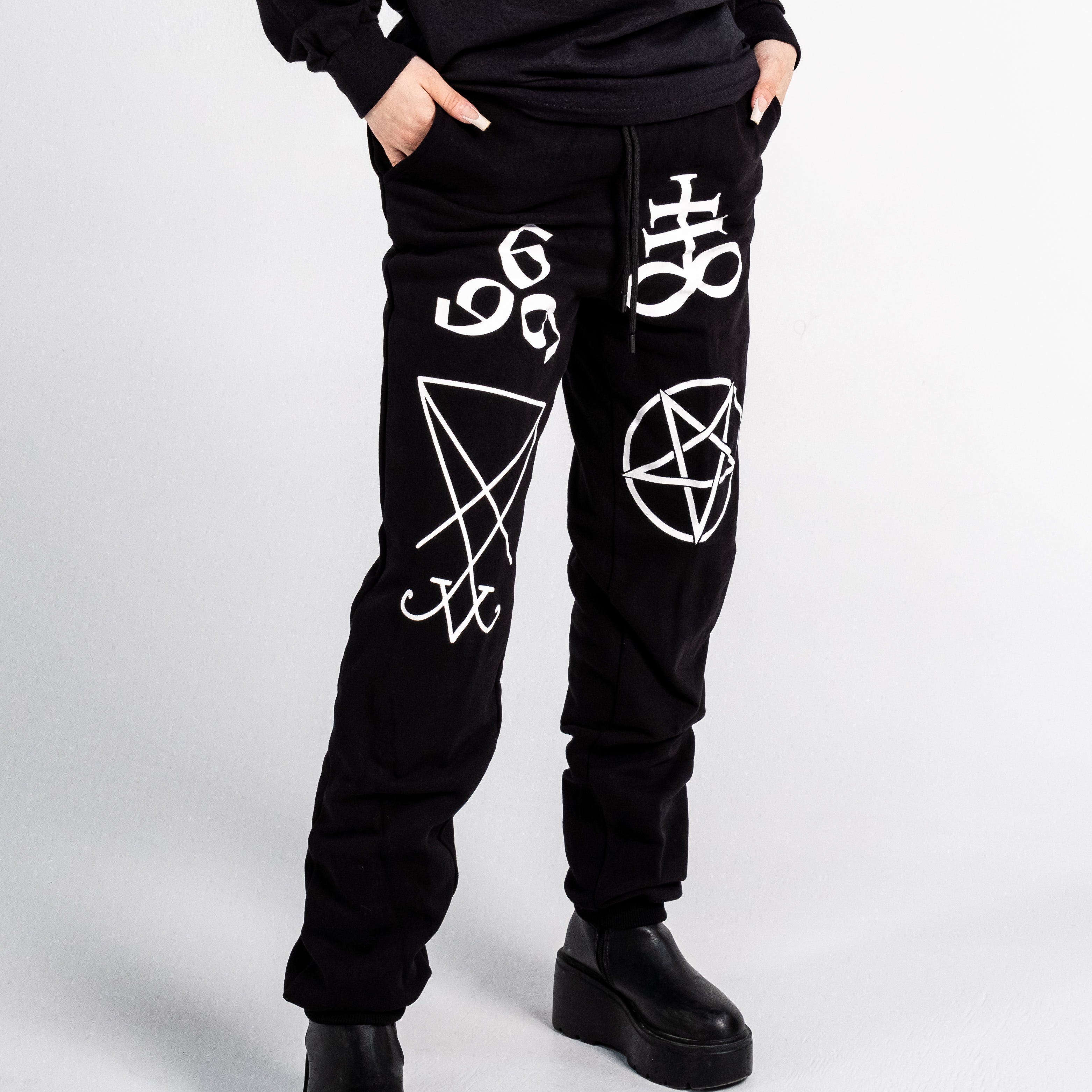 Shop Chaos - Joggers from forbidden alchemy's premium joggers. Heavyweight 100% cotton, deep pockets, relaxed fit, metalcore-inspired style. Tagged: Joggers.Joggersforbidden alchemyJoggers