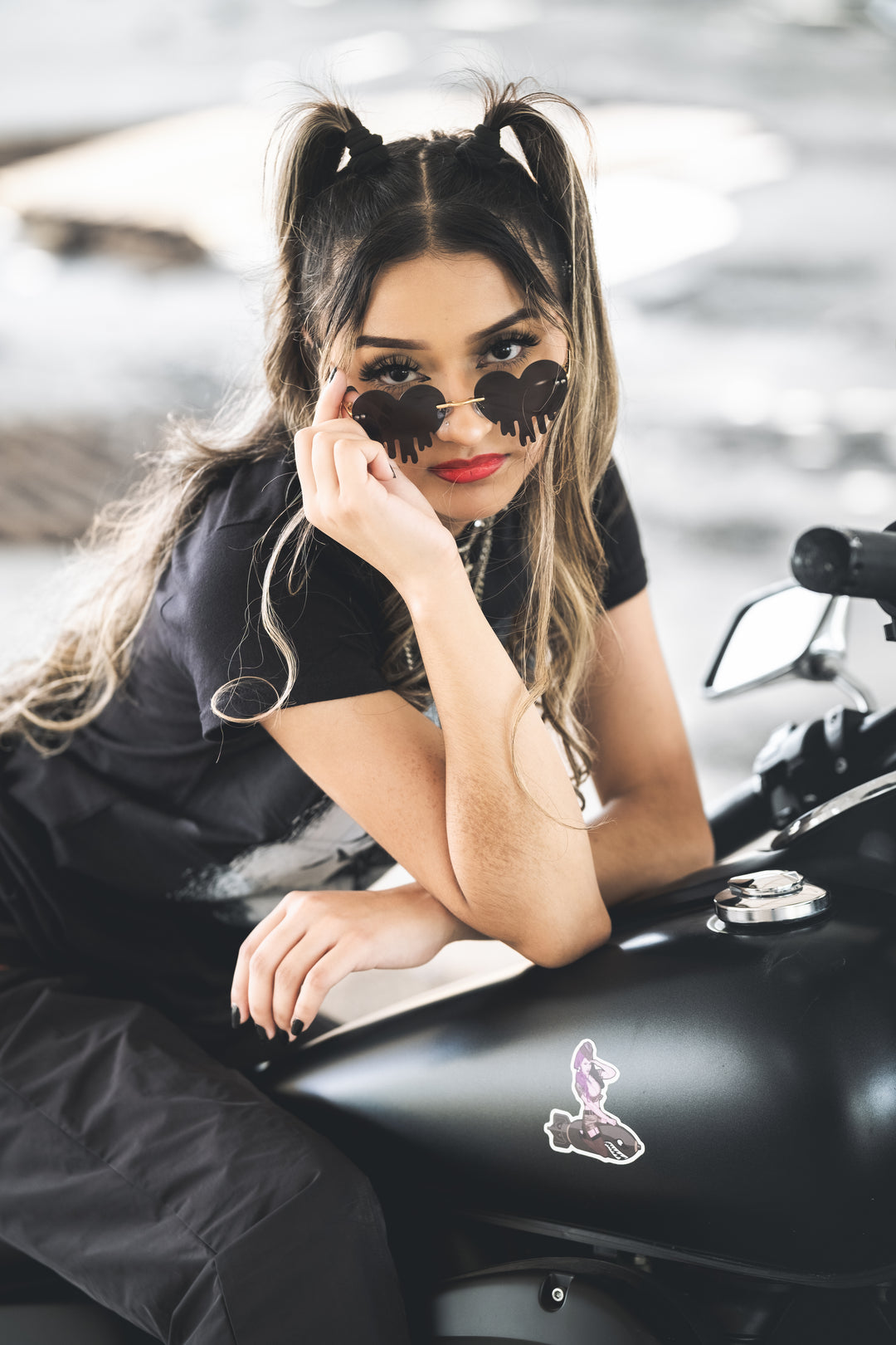 Dripping Heart Gothic Sunglasses | Forbidden Alchemy