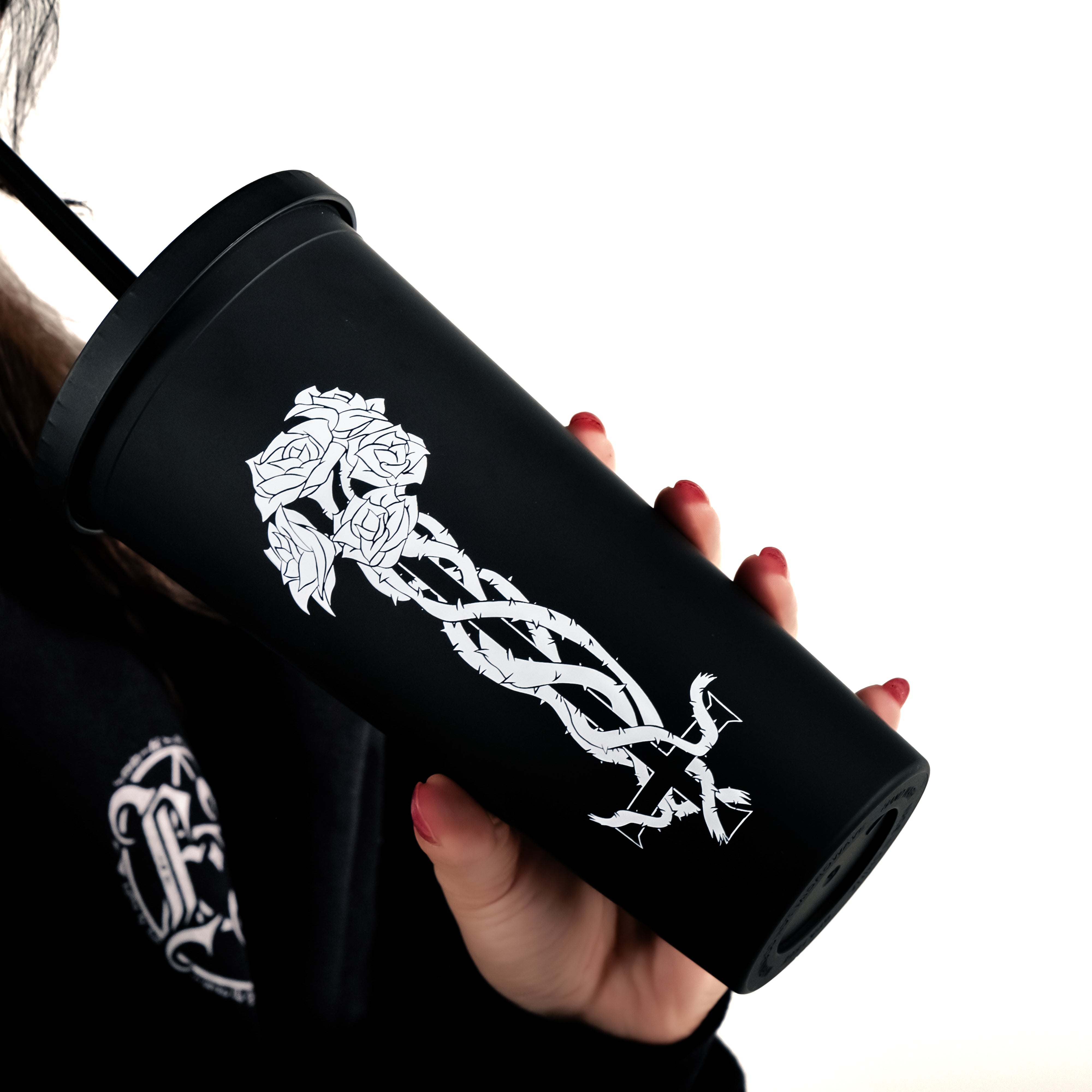Shop from Forbidden Alchemy’s 22oz reusable tumblers. Durable cups with screw lids and straws, featuring bold, metalcore-inspired designs. Tagged: Tumblers.Tumblersforbidden alchemyTumblers
