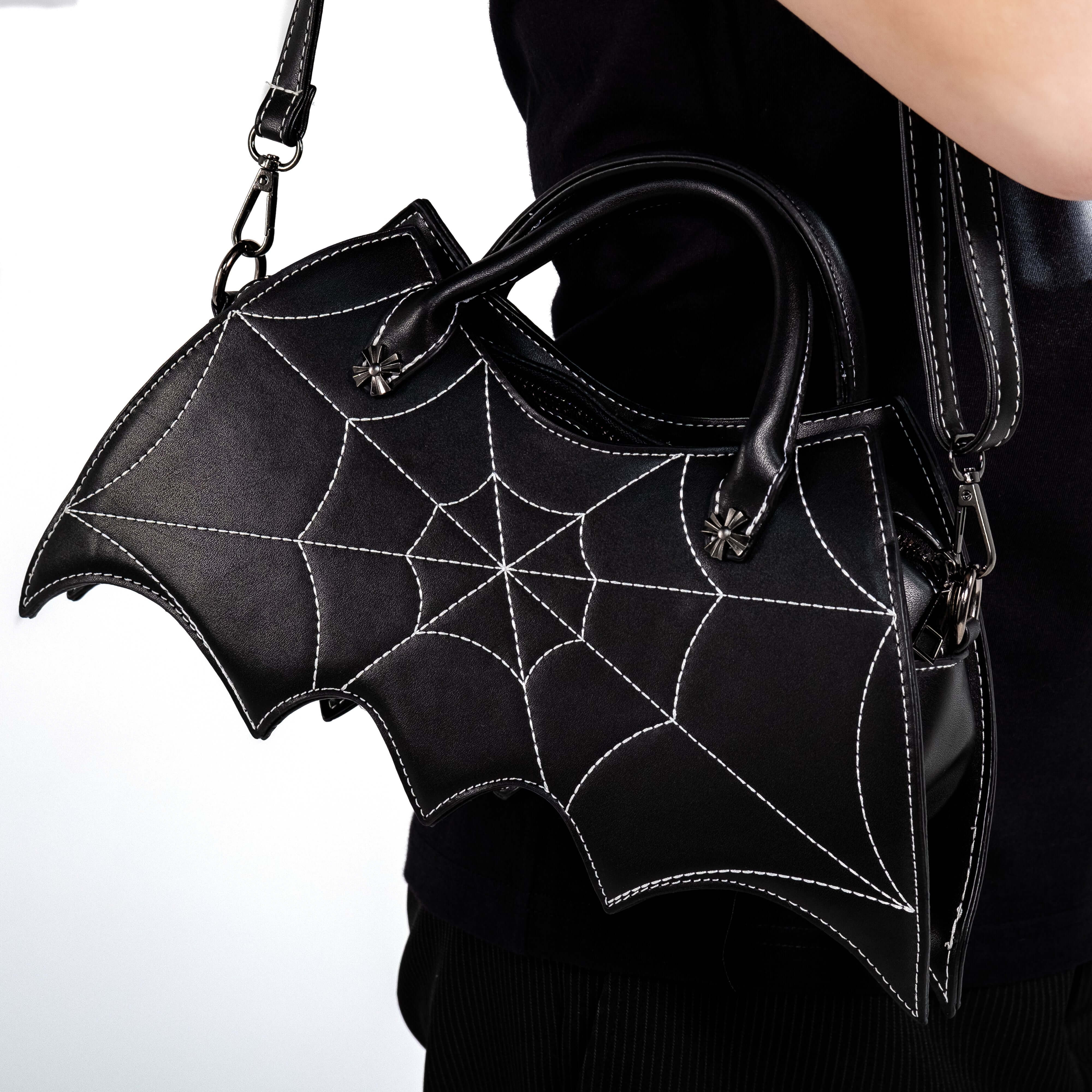 Shop Dark Web - Handbag from forbidden alchemy's vegan leather backpacks. Premium quality, cruelty-free, alternative style accessories. Tagged: bags.Handbagsforbidden alchemybags