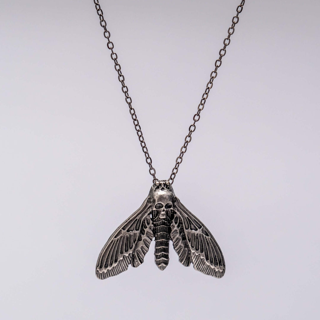 Shop Death Moth - Necklace from Forbidden Alchemy’s collection. Crafted from premium alloy zinc, each piece showcases detailed. Tagged: Necklaces.Necklacesforbidden alchemyNecklaces
