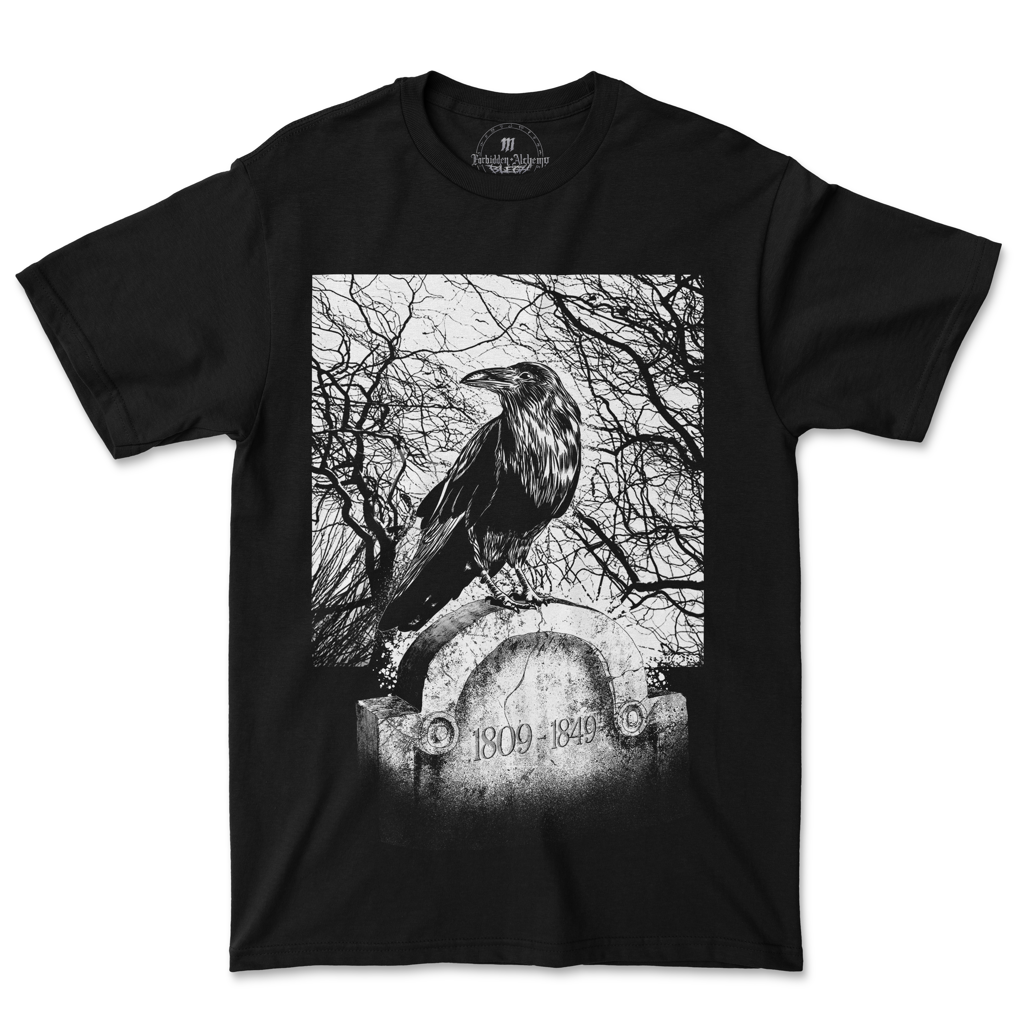 Buy Death of the Poet from forbidden alchemy's men's T-Shirts. Premium 100% cotton, direct-to-garment prints, authentic metalcore apparel. Tagged: MEN'S TEES.T-Shirtsforbidden alchemyMEN'S TEES