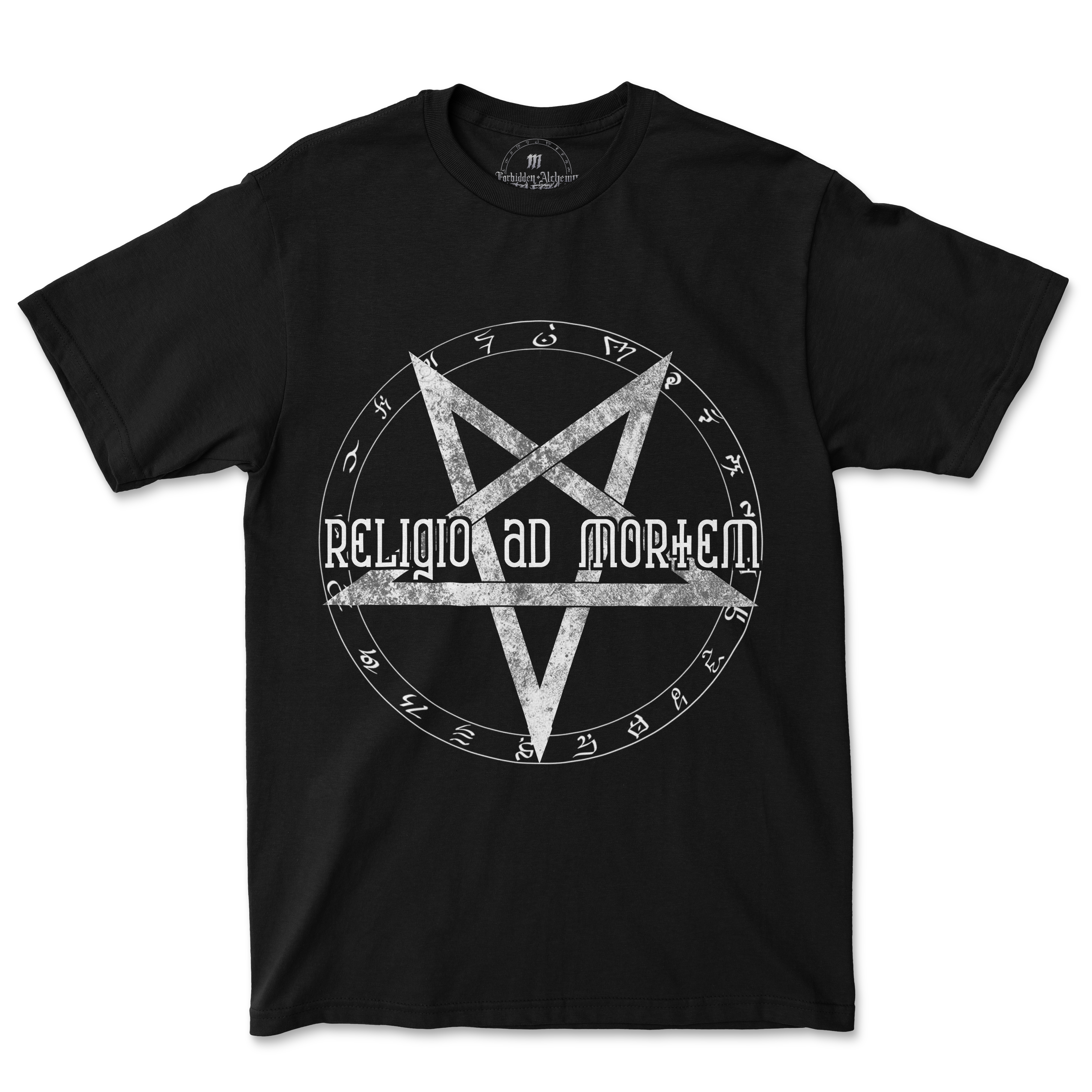 Buy Death to religion from forbidden alchemy's men's T-Shirts. Premium 100% cotton, direct-to-garment prints, authentic metalcore apparel. Tagged: MEN'S TEES.T-Shirtsforbidden alchemyMEN'S TEES