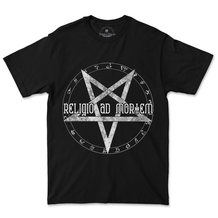 Buy Death to religion from forbidden alchemy's men's T-Shirts. Premium 100% cotton, direct-to-garment prints, authentic metalcore apparel. Tagged: MEN'S TEES.T-Shirtsforbidden alchemyMEN'S TEES
