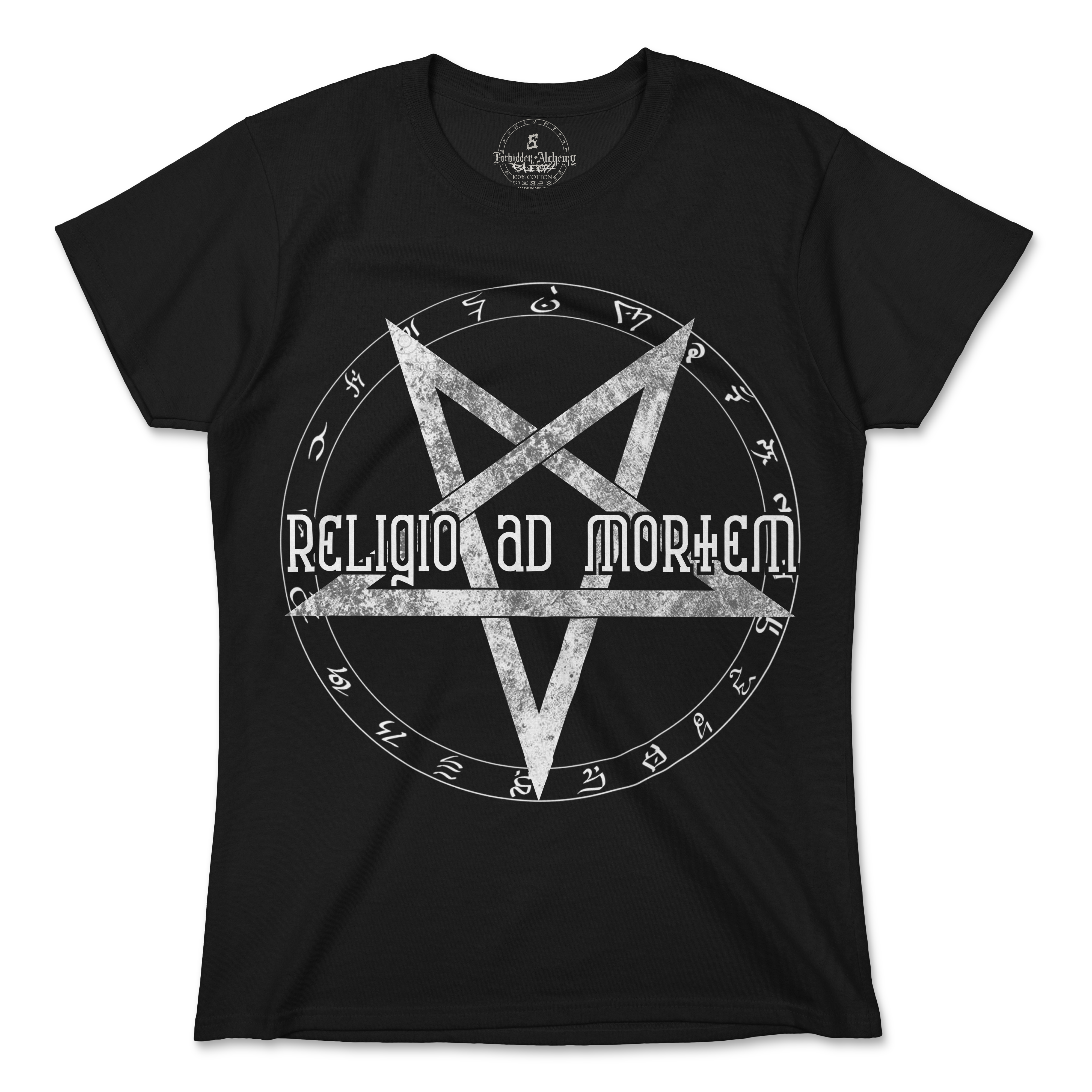 Buy Death to religion from forbidden alchemy's women's T-Shirts. 100% cotton, direct-to-garment prints, authentic alternative apparel. Tagged: WOMEN'S TEES.T-Shirtsforbidden alchemyWOMEN'S TEES