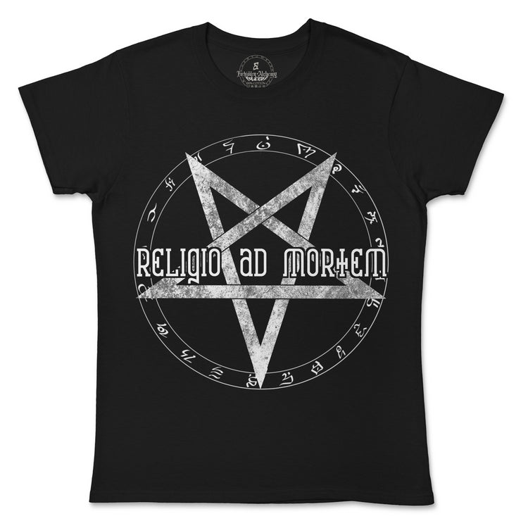 Buy Death to religion from forbidden alchemy's women's T-Shirts. 100% cotton, direct-to-garment prints, authentic alternative apparel. Tagged: WOMEN'S TEES.T-Shirtsforbidden alchemyWOMEN'S TEES