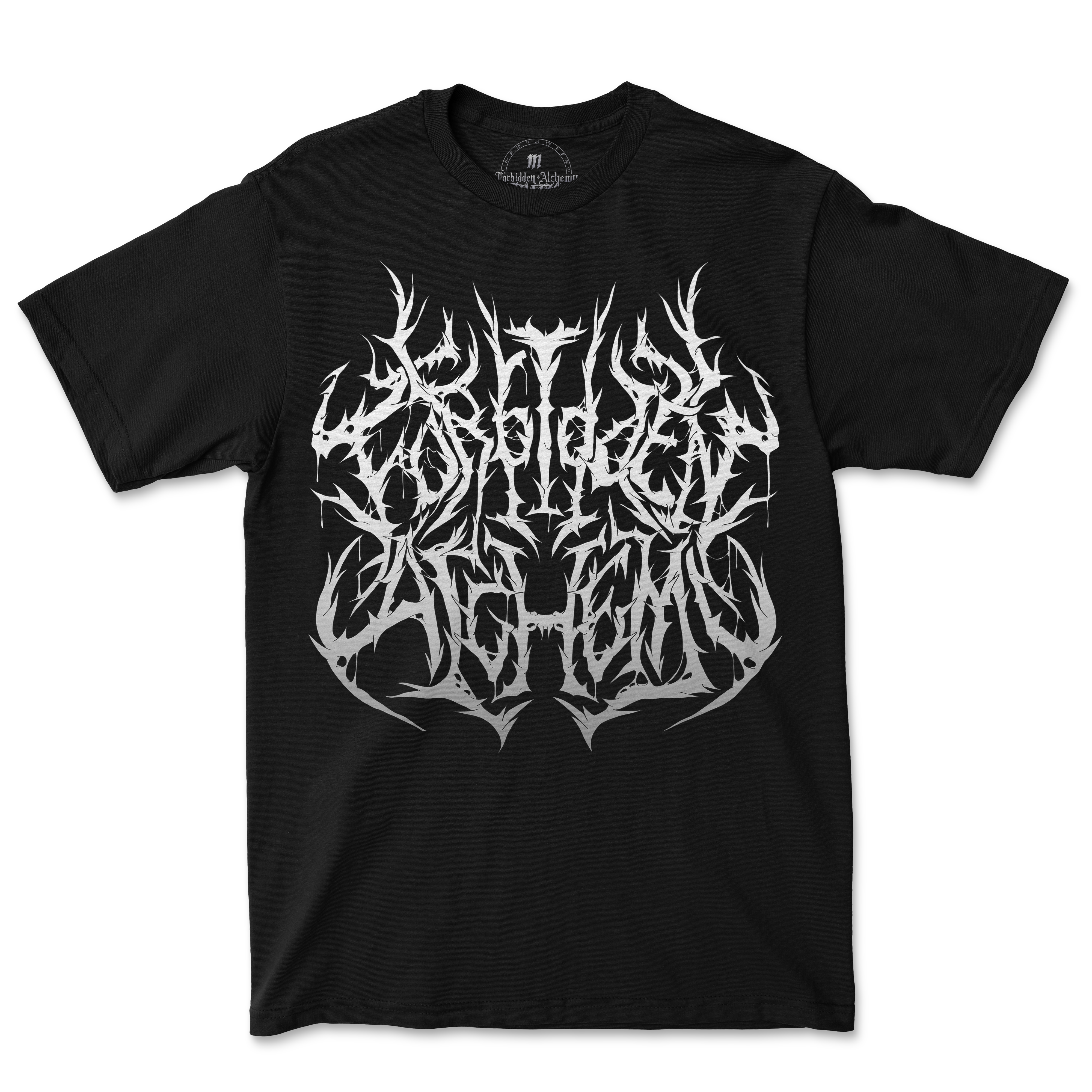 F.A Black Metal men's T-shirt with dark artistic print, 100% cotton