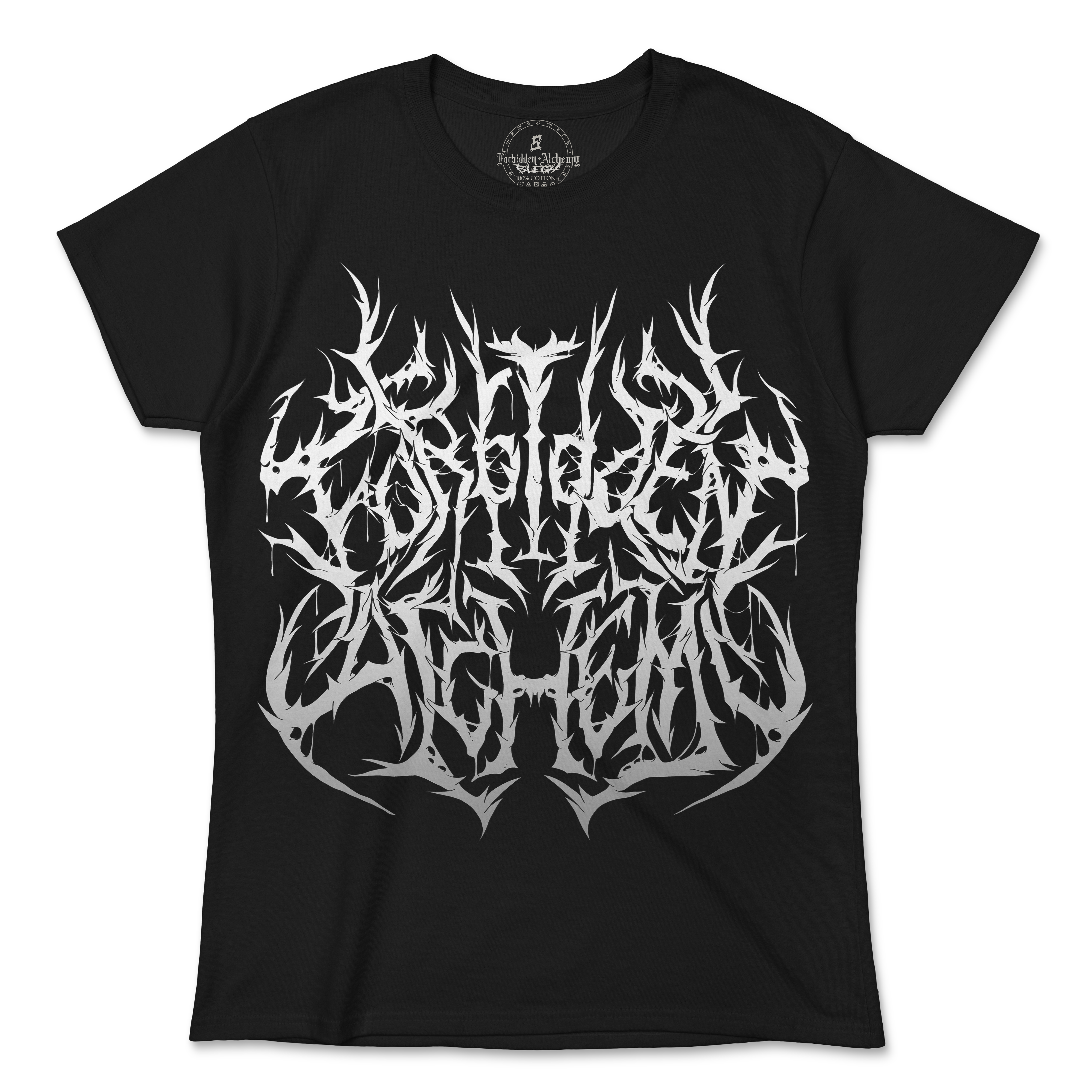 Buy F.A Black Metal from forbidden alchemy's women's T-Shirts. 100% cotton, direct-to-garment prints, authentic alternative apparel. Tagged: WOMEN'S TEES.T-Shirtsforbidden alchemyWOMEN'S TEES