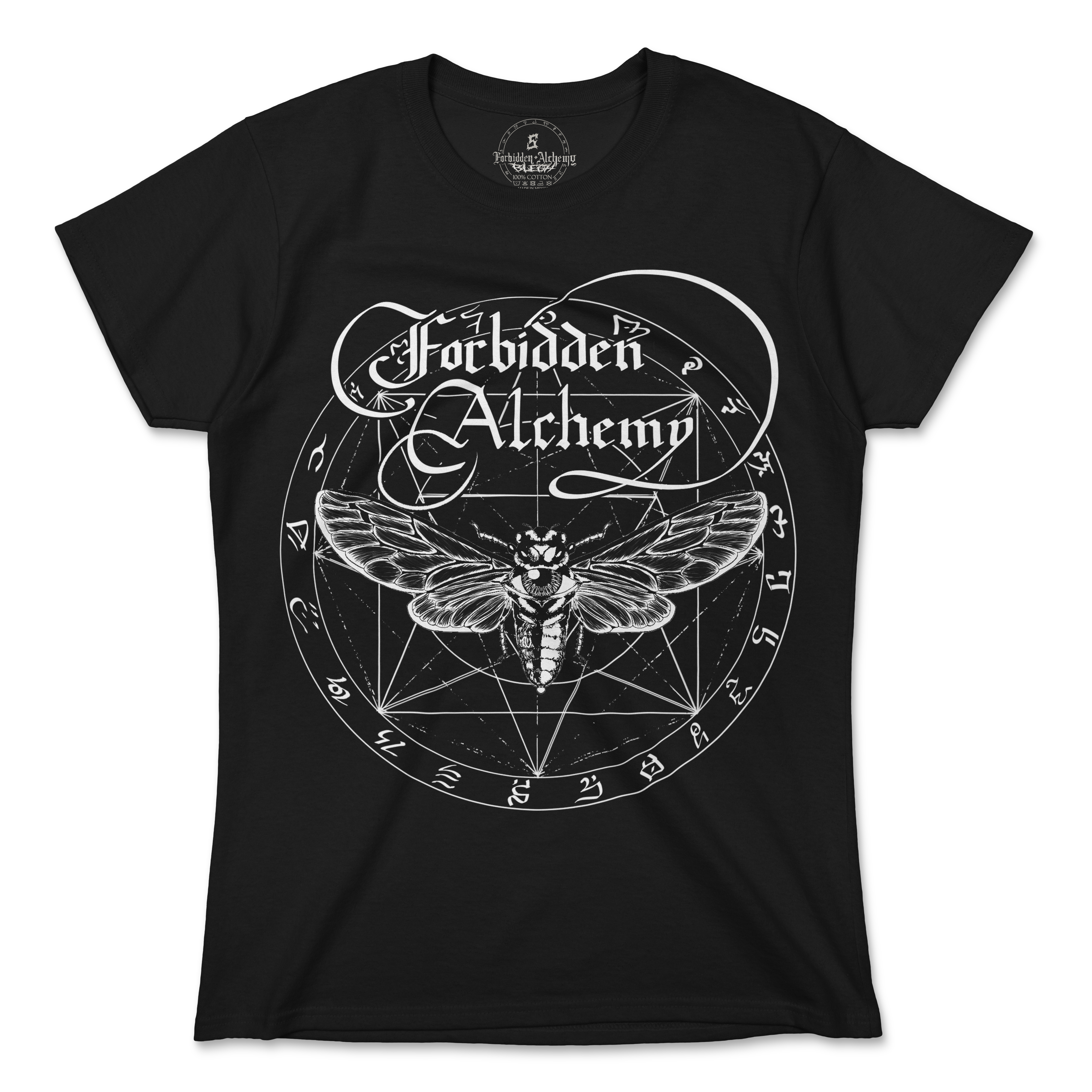 Shop Forbidden Alchemy’s women's T-shirts—100% cotton with vivid direct-to-garment (DTG) prints, inspired by authentic metalcore style. Tagged: WOMEN'S TEES.T-Shirtsforbidden alchemyWOMEN'S TEES