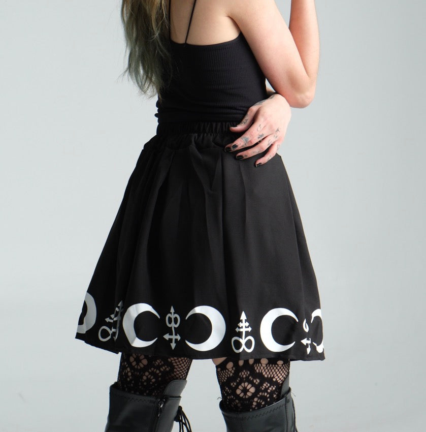 Delilah Slim Fit Gothic Skirt | Forbidden Alchemy