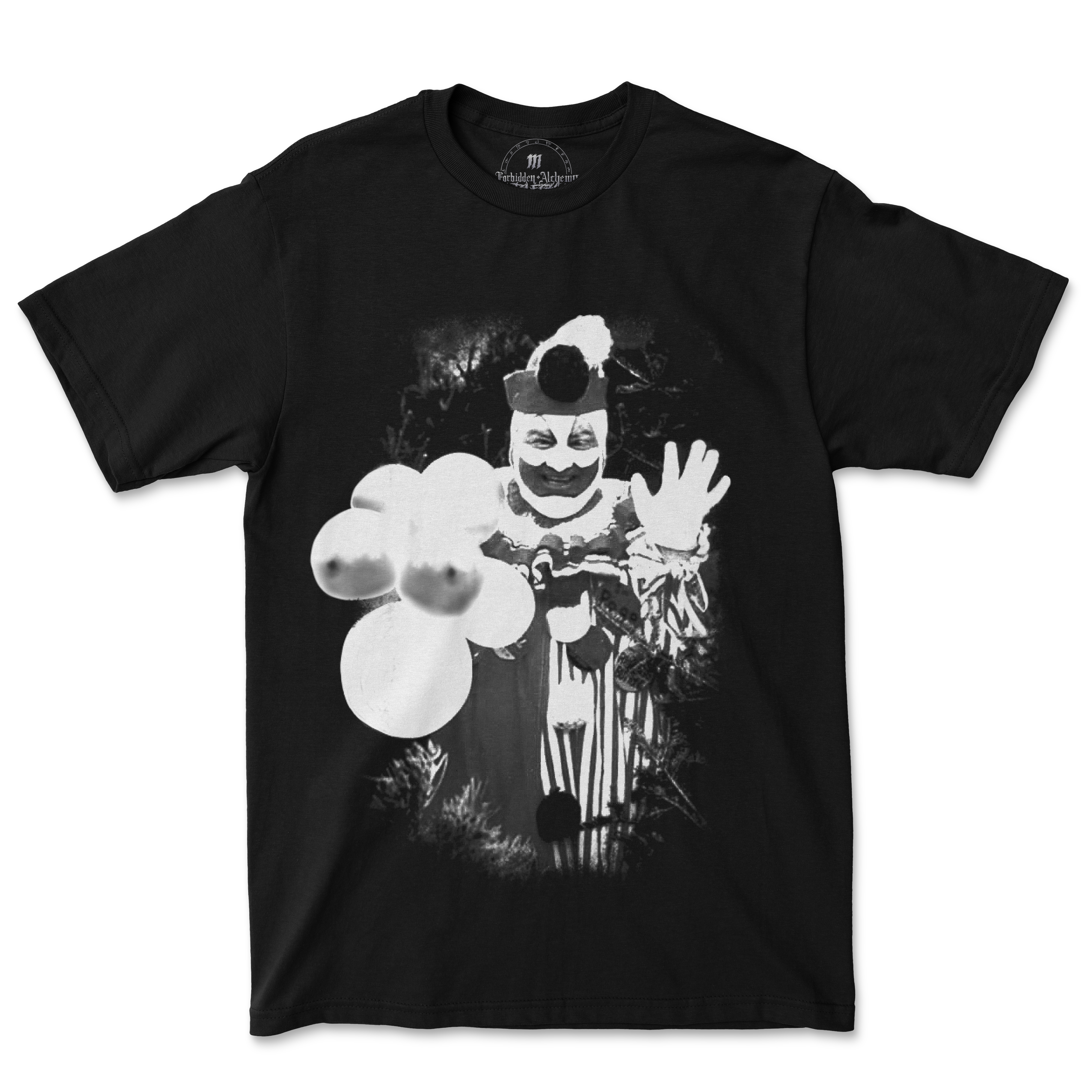 Buy John Wayne Gacy from forbidden alchemy's men's T-Shirts. Premium 100% cotton, direct-to-garment prints, authentic metalcore apparel. Tagged: MEN'S TEES.T-Shirtsforbidden alchemyMEN'S TEES
