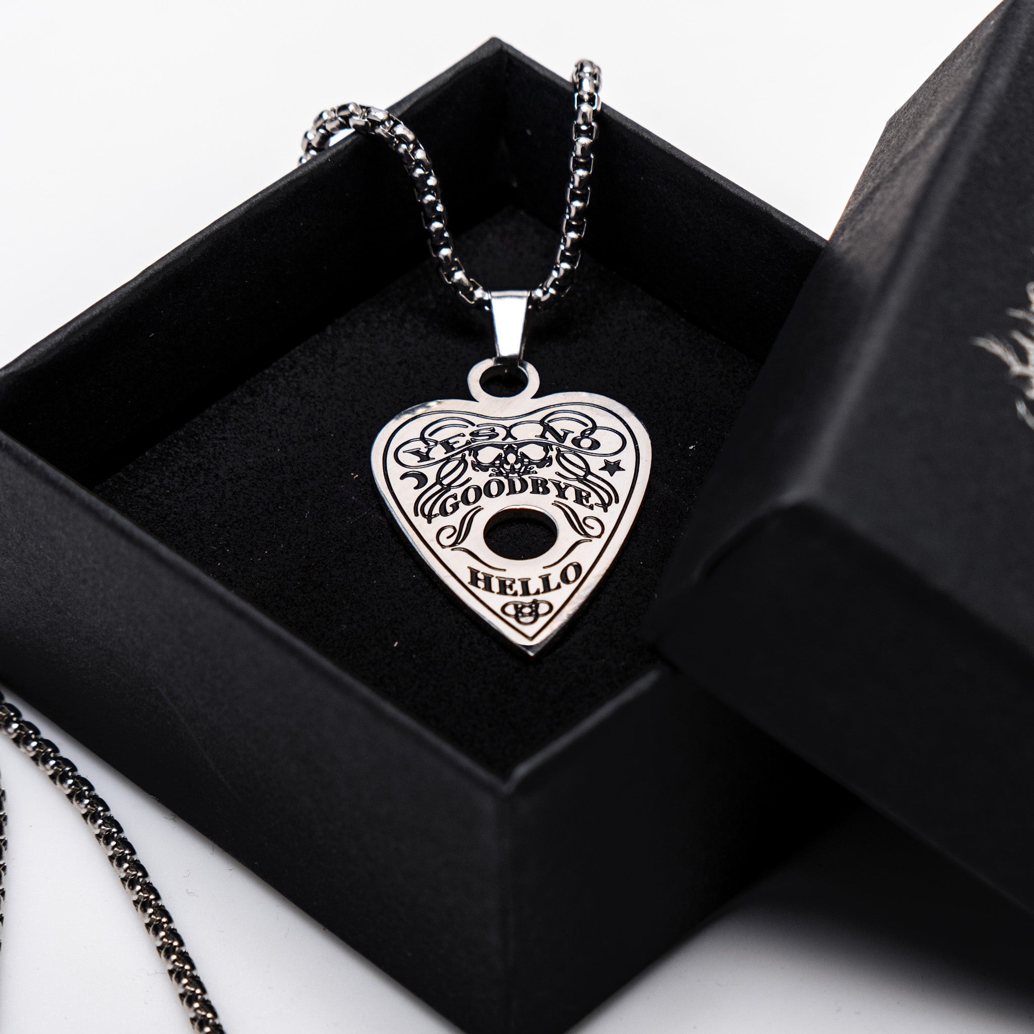 Shop Ouija - Necklace from Forbidden Alchemy’s collection. Crafted from premium alloy zinc, each piece showcases detailed. Tagged: Necklaces.Necklacesforbidden alchemyNecklaces