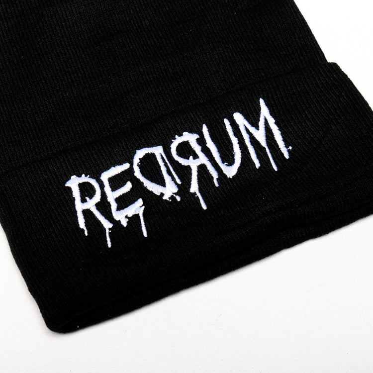 Shop Redrum - Beanie from forbidden alchemy's unisex beanie collection. Soft knit, 100% acrylic, bold embroidery, authentic alternative style. Tagged: Beanies.Beaniesforbidden alchemyBeanies