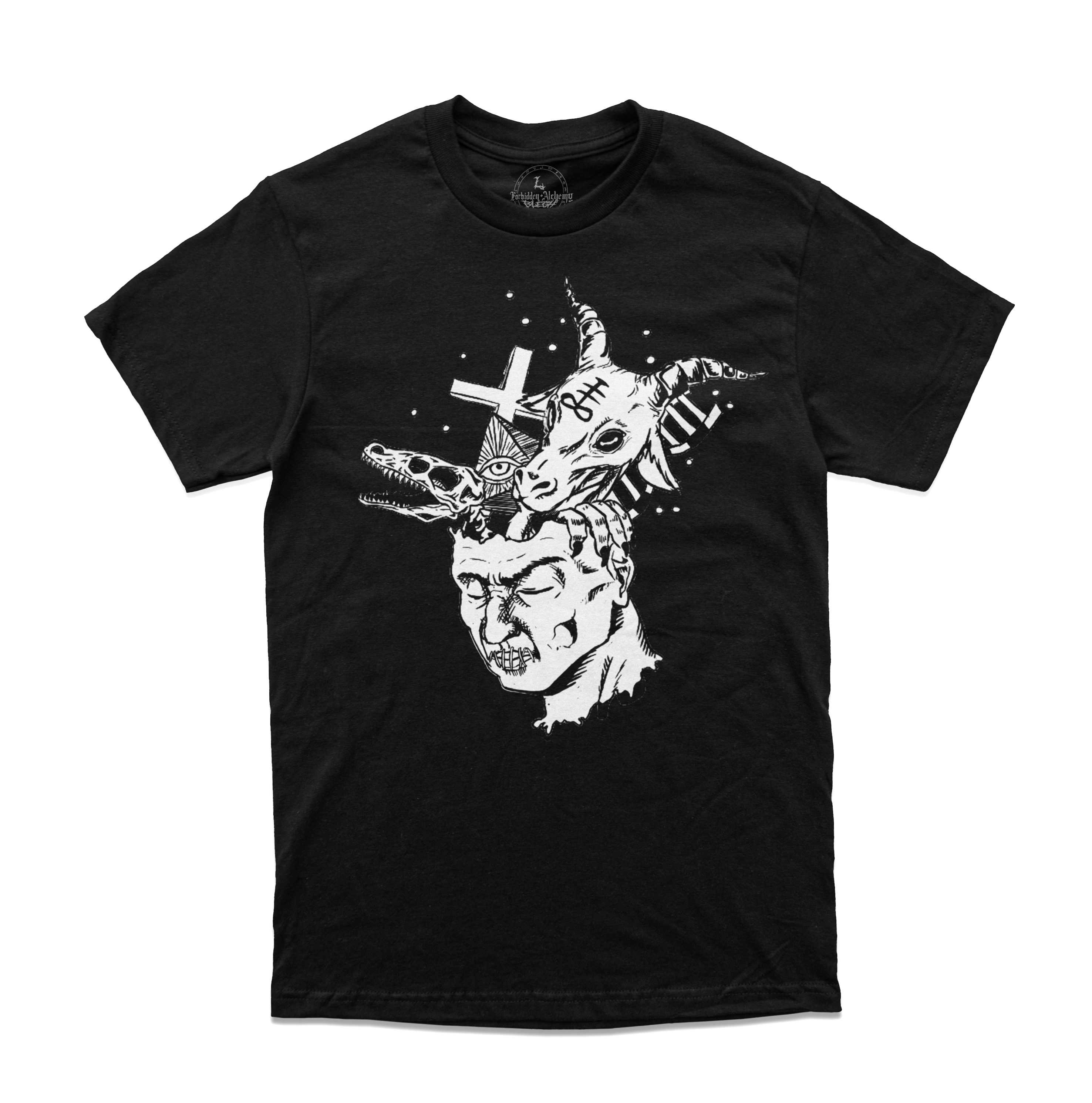 Shop Forbidden Alchemy’s men's T-shirts. Crafted from 100% cotton, featuring vibrant direct-to-garment prints and bold metalcore style. Tagged: MEN'S TEES.T-Shirtsforbidden alchemyMEN'S TEES