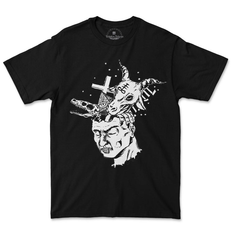 Shop Forbidden Alchemy’s men's T-shirts. Crafted from 100% cotton, featuring vibrant direct-to-garment prints and bold metalcore style. Tagged: MEN'S TEES.T-Shirtsforbidden alchemyMEN'S TEES