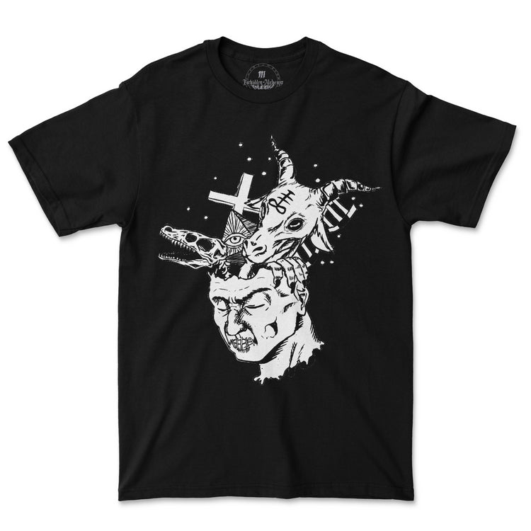 Shop Forbidden Alchemy’s men's T-shirts. Crafted from 100% cotton, featuring vibrant direct-to-garment prints and bold metalcore style. Tagged: MEN'S TEES.T-Shirtsforbidden alchemyMEN'S TEES