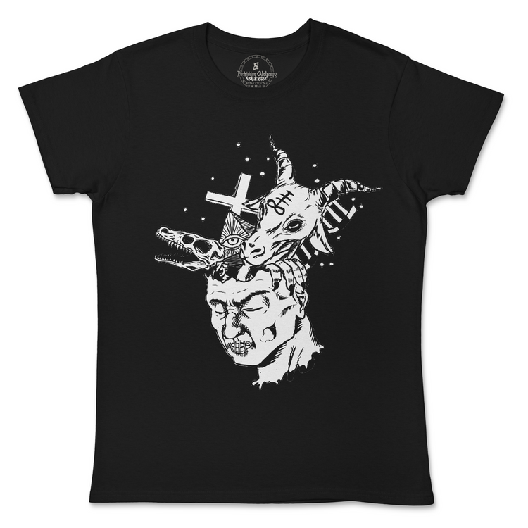 Shop Forbidden Alchemy’s women's T-shirts—100% cotton with vivid direct-to-garment (DTG) prints, inspired by authentic metalcore style. Tagged: WOMEN'S TEES.T-Shirtsforbidden alchemyWOMEN'S TEES
