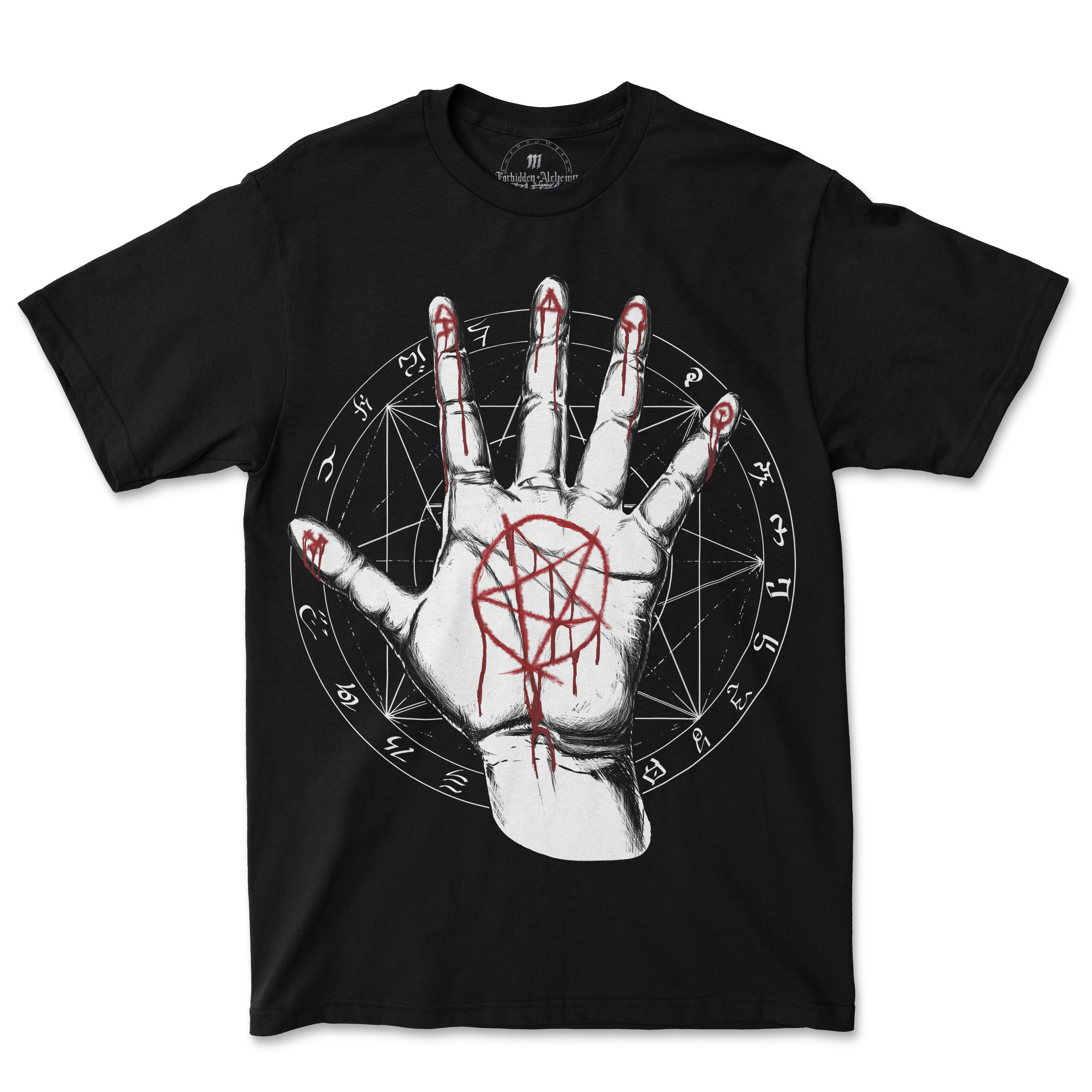 Shop Forbidden Alchemy’s men's T-shirts. Crafted from 100% cotton, featuring vibrant direct-to-garment prints and bold metalcore style. Tagged: MEN'S TEES.T-Shirtsforbidden alchemyMEN'S TEES