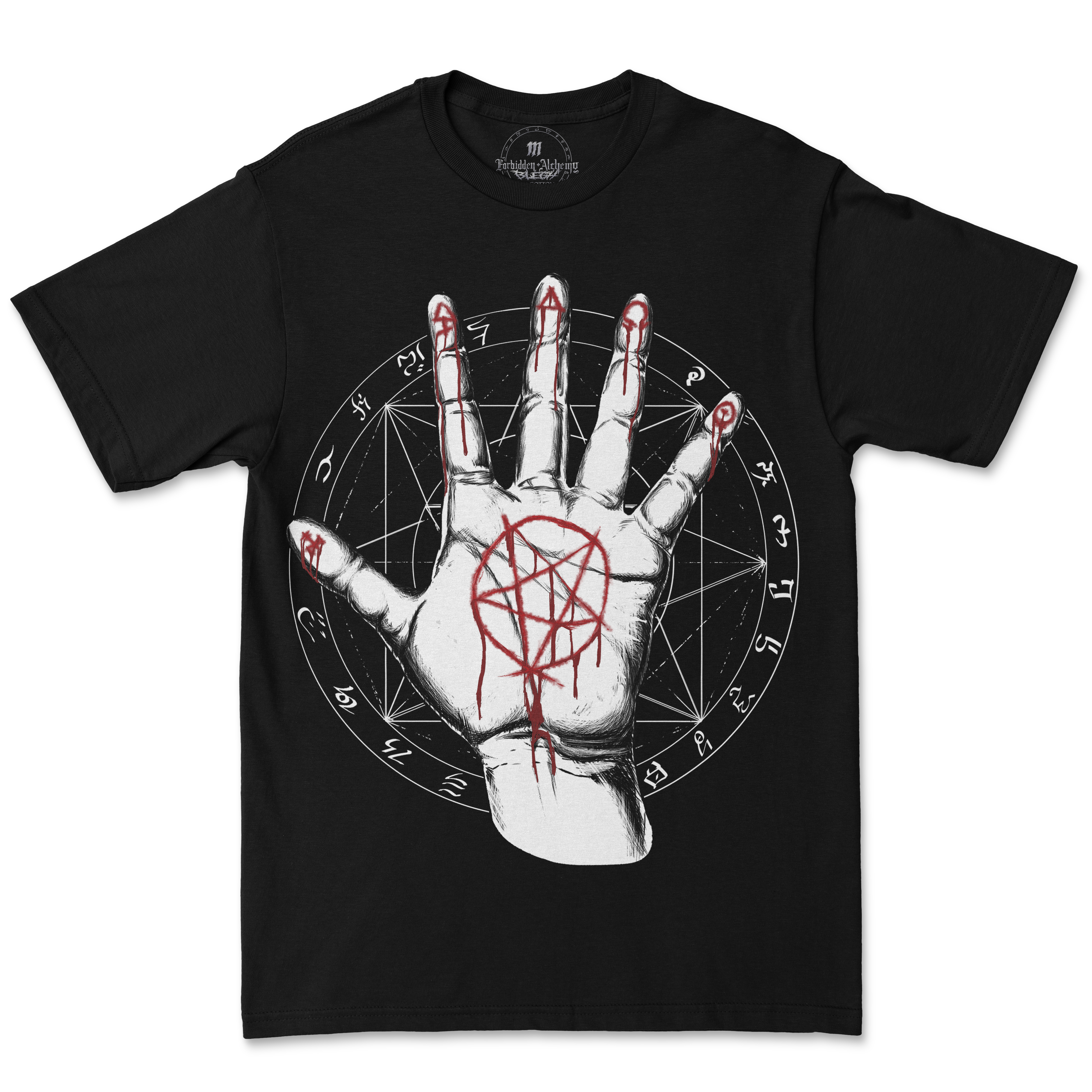 Shop Forbidden Alchemy’s men's T-shirts. Crafted from 100% cotton, featuring vibrant direct-to-garment prints and bold metalcore style. Tagged: MEN'S TEES.T-Shirtsforbidden alchemyMEN'S TEES