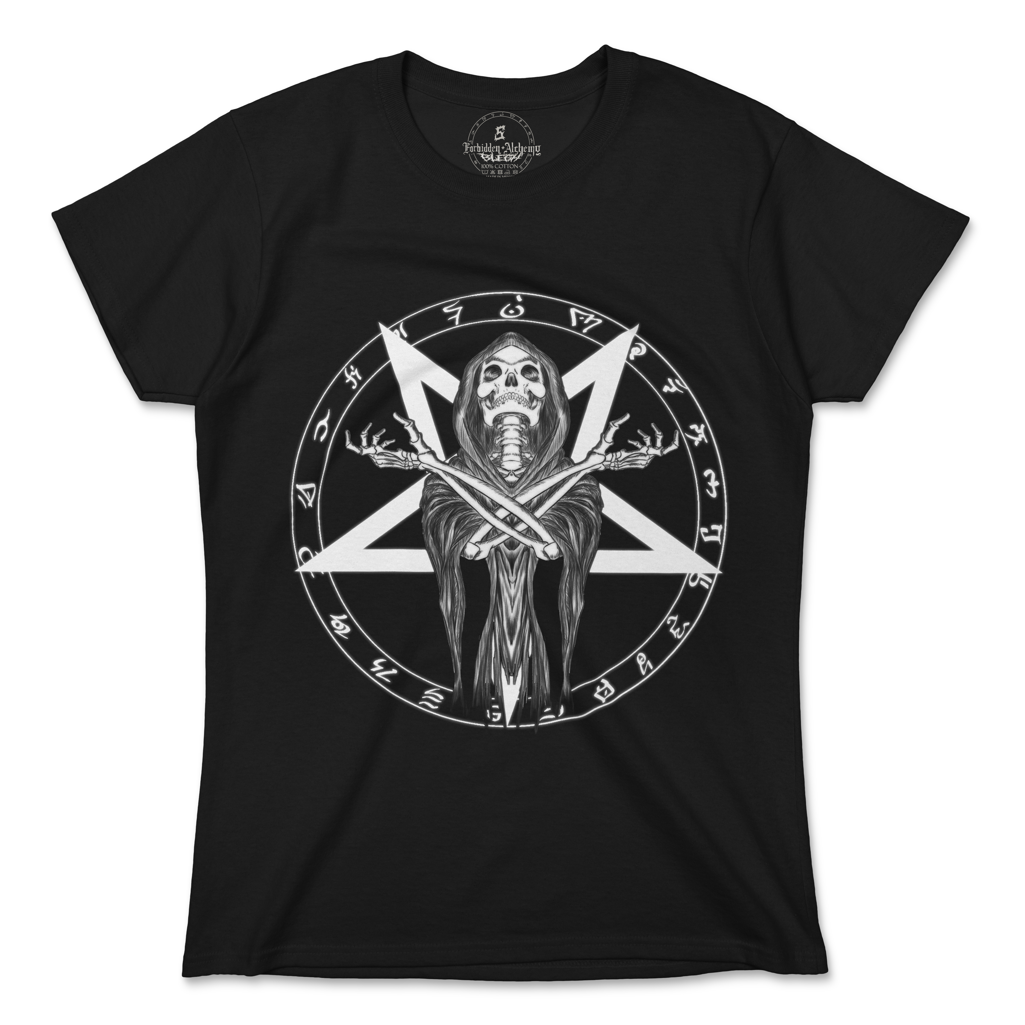 Shop Forbidden Alchemy’s women's T-shirts—100% cotton with vivid direct-to-garment (DTG) prints, inspired by authentic metalcore style. Tagged: WOMEN'S TEES.T-Shirtsforbidden alchemyWOMEN'S TEES