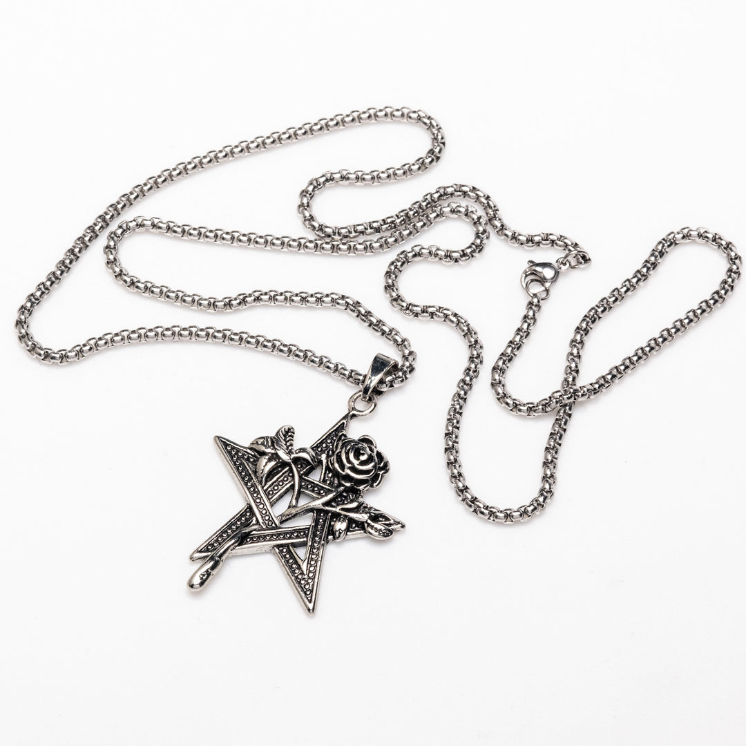 Shop Rose - Necklace from Forbidden Alchemy’s collection. Crafted from premium alloy zinc, each piece showcases detailed. Tagged: Necklaces.Necklacesforbidden alchemyNecklaces