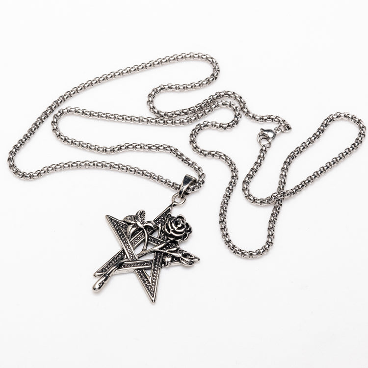 Shop Rose - Necklace from Forbidden Alchemy’s collection. Crafted from premium alloy zinc, each piece showcases detailed. Tagged: Necklaces.Necklacesforbidden alchemyNecklaces