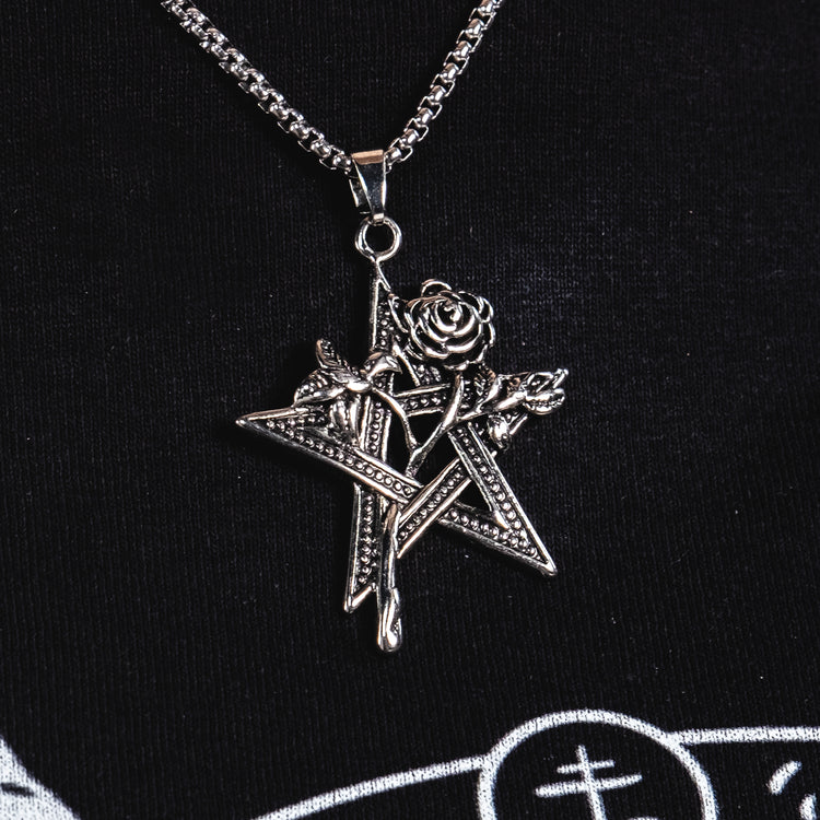 Shop Rose - Necklace from Forbidden Alchemy’s collection. Crafted from premium alloy zinc, each piece showcases detailed. Tagged: Necklaces.Necklacesforbidden alchemyNecklaces