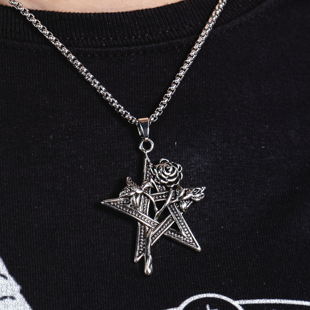 Shop Rose - Necklace from Forbidden Alchemy’s collection. Crafted from premium alloy zinc, each piece showcases detailed. Tagged: Necklaces.Necklacesforbidden alchemyNecklaces