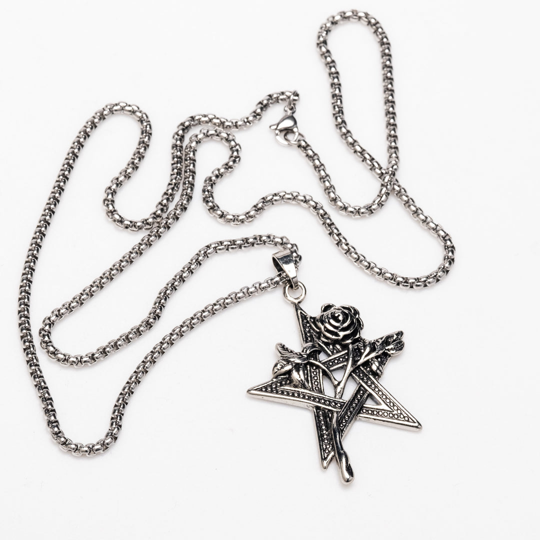 Shop Rose - Necklace from Forbidden Alchemy’s collection. Crafted from premium alloy zinc, each piece showcases detailed. Tagged: Necklaces.Necklacesforbidden alchemyNecklaces