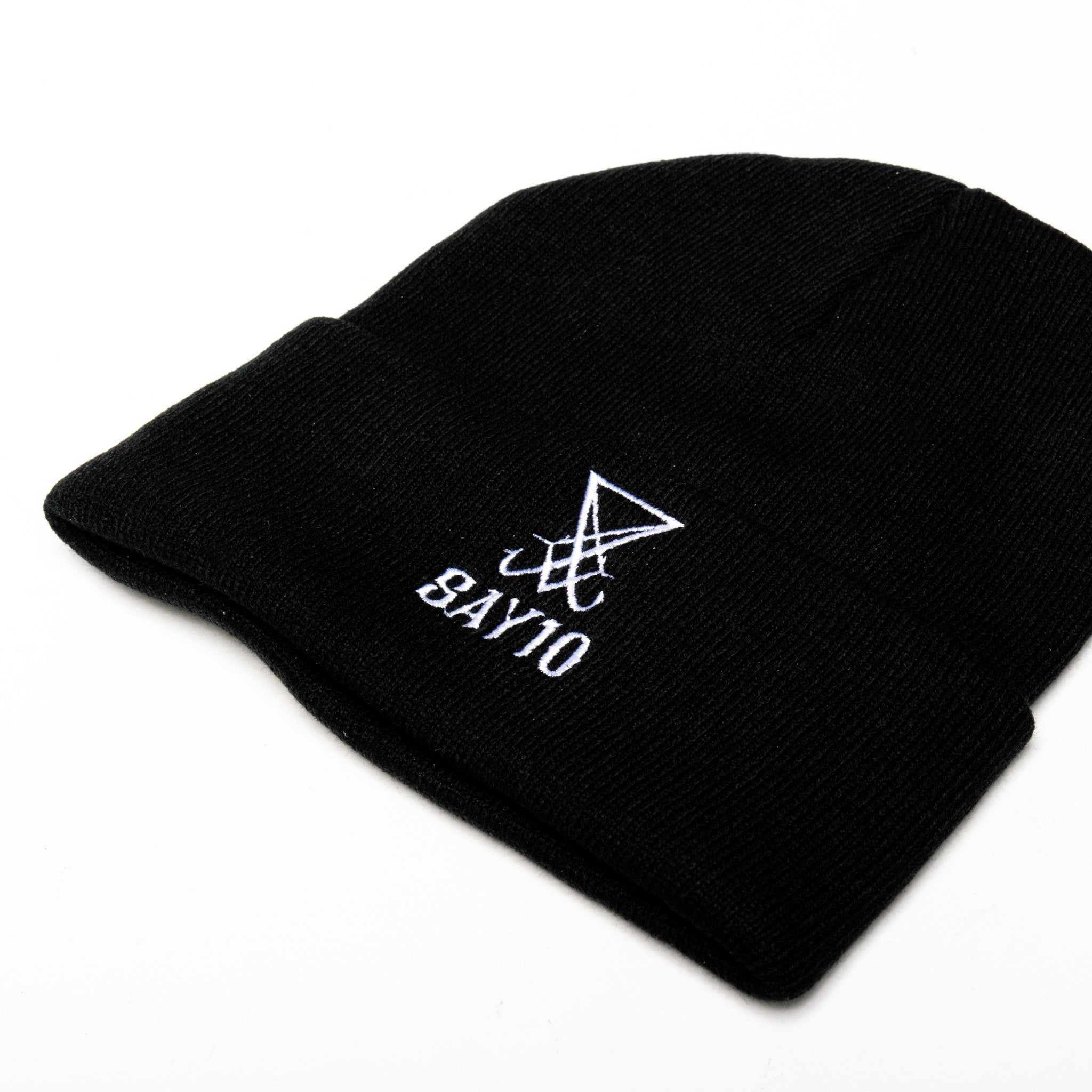 Shop SAY10 - beanie from forbidden alchemy's unisex beanie collection. Soft knit, 100% acrylic, bold embroidery, authentic alternative style. Tagged: Beanies.Beaniesforbidden alchemyBeanies