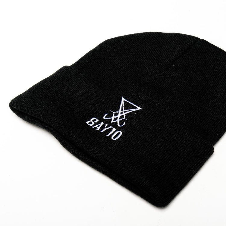 Shop SAY10 - beanie from forbidden alchemy's unisex beanie collection. Soft knit, 100% acrylic, bold embroidery, authentic alternative style. Tagged: Beanies.Beaniesforbidden alchemyBeanies