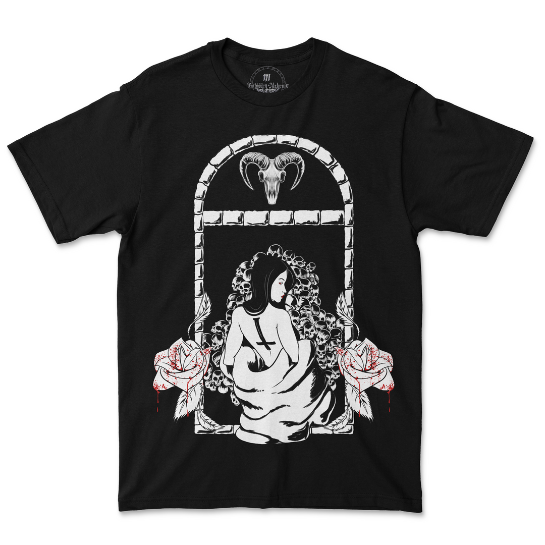 Shop Forbidden Alchemy’s men's T-shirts. Crafted from 100% cotton, featuring vibrant direct-to-garment prints and bold metalcore style. Tagged: MEN'S TEES.T-Shirtsforbidden alchemyMEN'S TEES