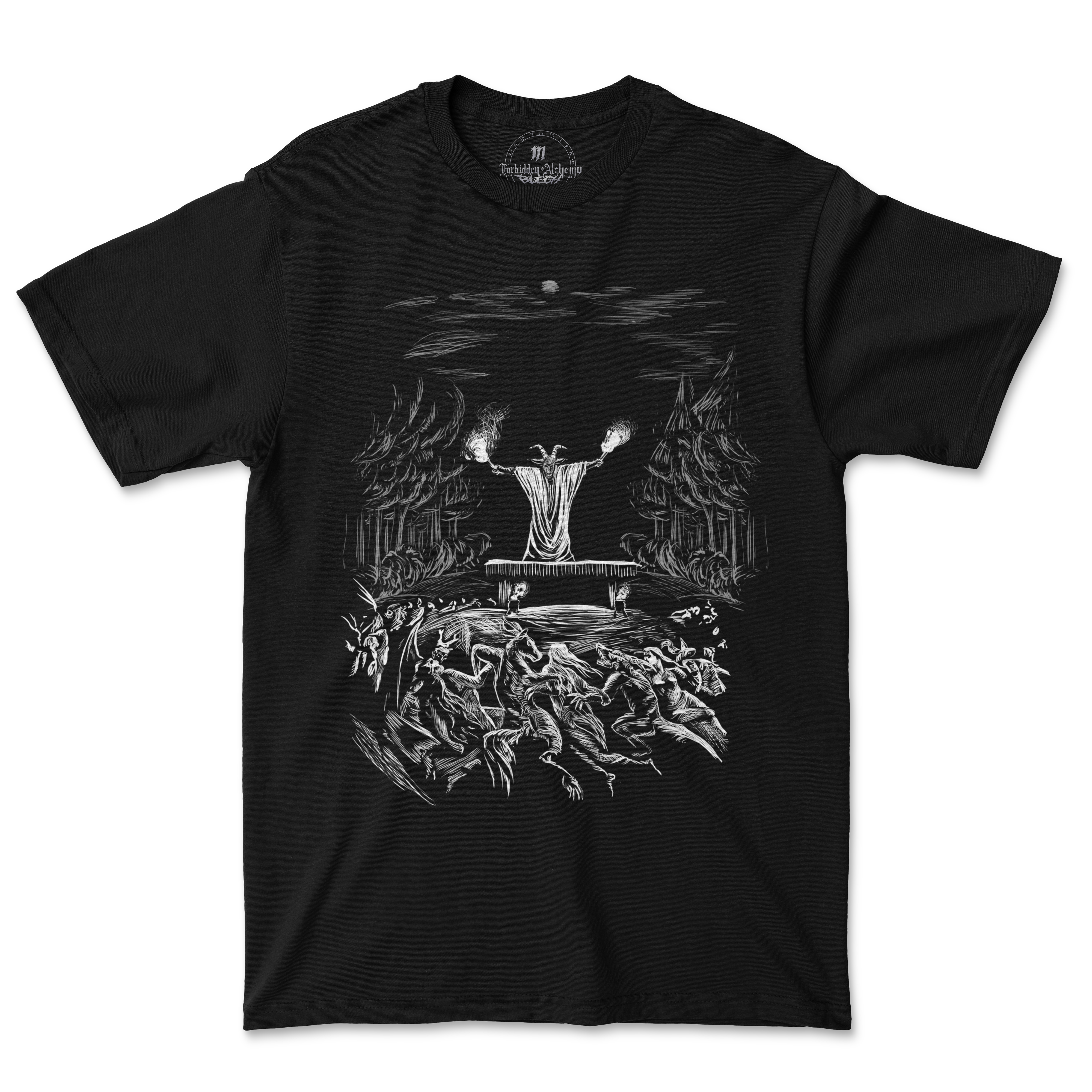 Shop Forbidden Alchemy’s men's T-shirts. Crafted from 100% cotton, featuring vibrant direct-to-garment prints and bold metalcore style. Tagged: MEN'S TEES.T-Shirtsforbidden alchemyMEN'S TEES