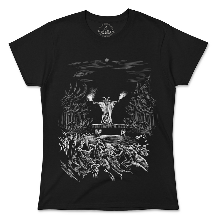 Shop Forbidden Alchemy’s women's T-shirts—100% cotton with vivid direct-to-garment (DTG) prints, inspired by authentic metalcore style. Tagged: WOMEN'S TEES.T-Shirtsforbidden alchemyWOMEN'S TEES
