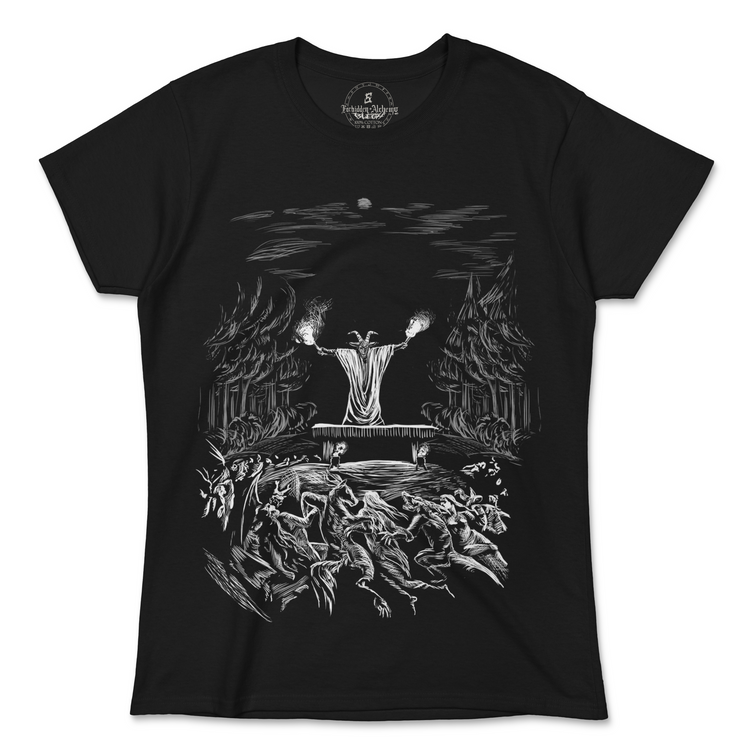 Shop Forbidden Alchemy’s women's T-shirts—100% cotton with vivid direct-to-garment (DTG) prints, inspired by authentic metalcore style. Tagged: WOMEN'S TEES.T-Shirtsforbidden alchemyWOMEN'S TEES